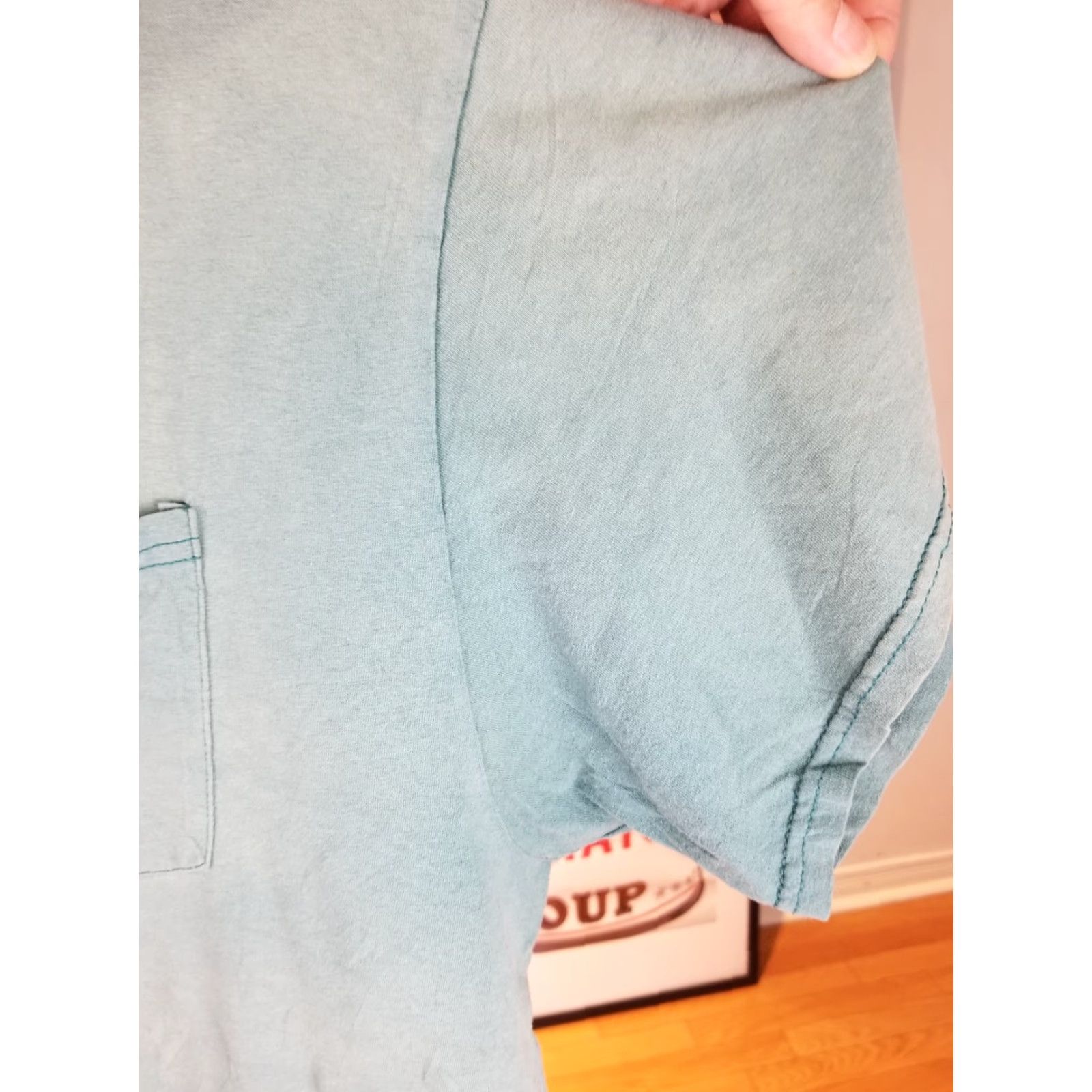 Fruit Of The Loom VINTAGE Fruit of the Loom T-Shirt Cotton Crew Neck Short Sleeve Green XL USA 80s Retro Pocket Size US XL / EU 56 / 4 - 5 Thumbnail