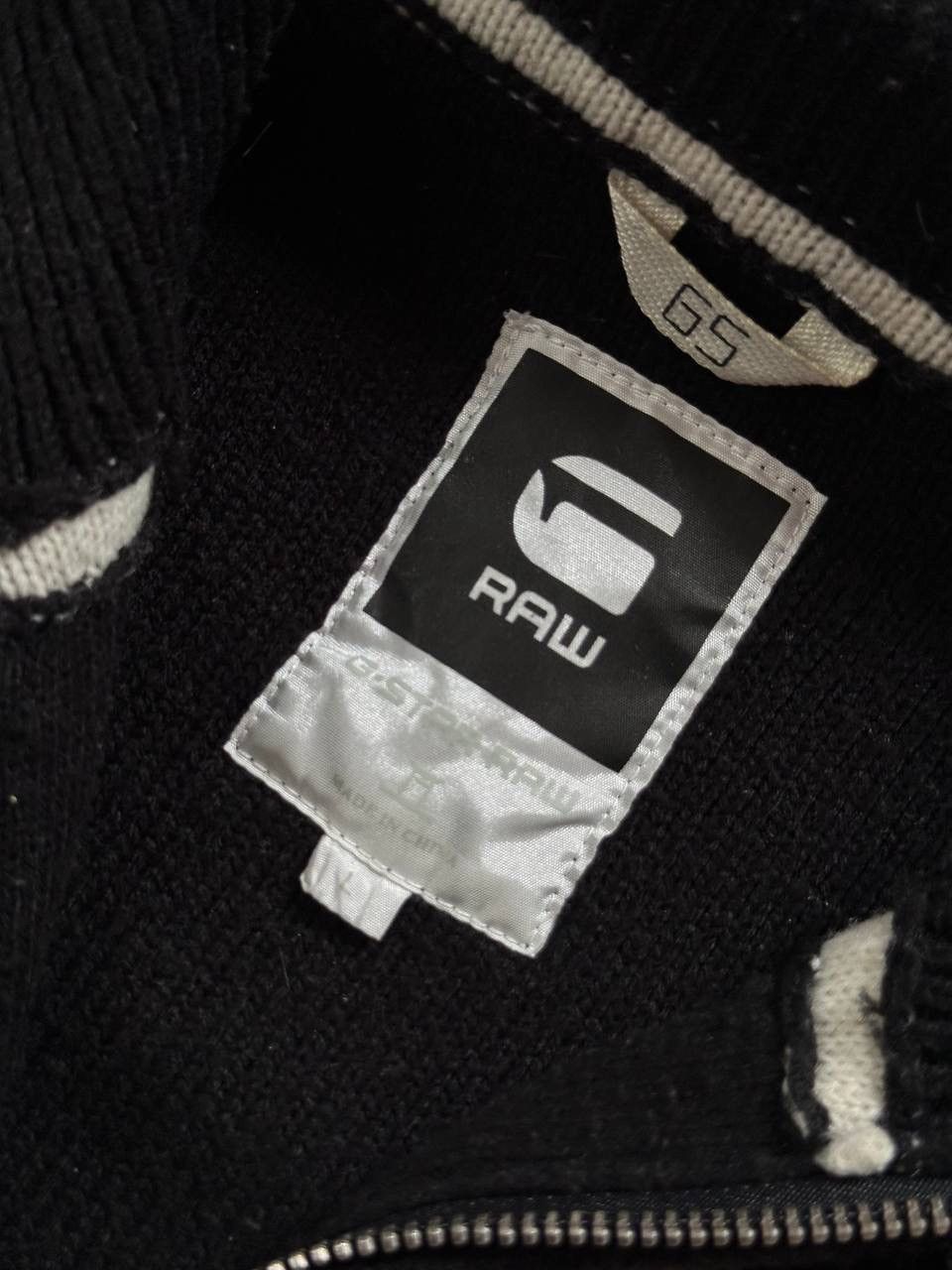 G-Star G-Star RAW Black Full Zip Knit Sweater Jacket Logo L Y2K Size US L / EU 52-54 / 3 - 5 Thumbnail