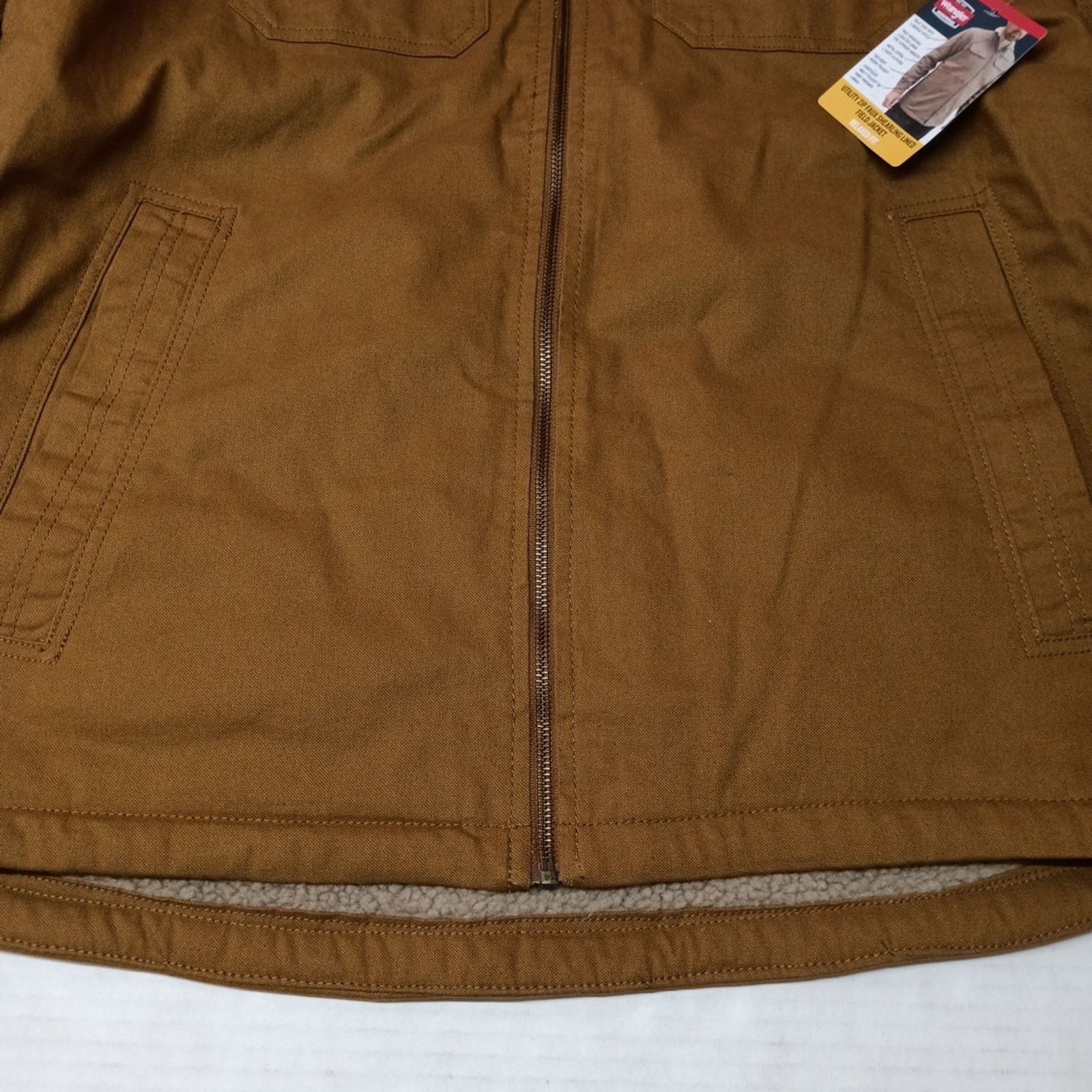 Wrangler Wrangler Sherpa Field Jacket Men's L (42-44) Brown Canvas Size US L / EU 52-54 / 3 - 2 Thumbnail