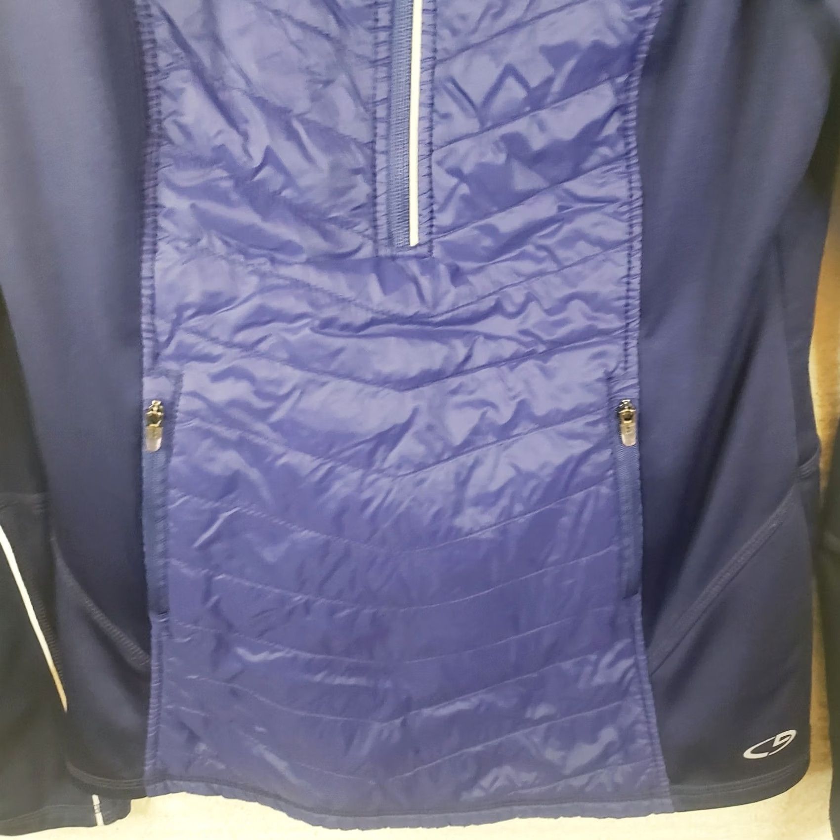 Champion Champion Duo Dry Jacket Blue Sz S Blue Purple Puff Quilt Panels Athletic Size S / US 4 / IT 40 - 3 Thumbnail