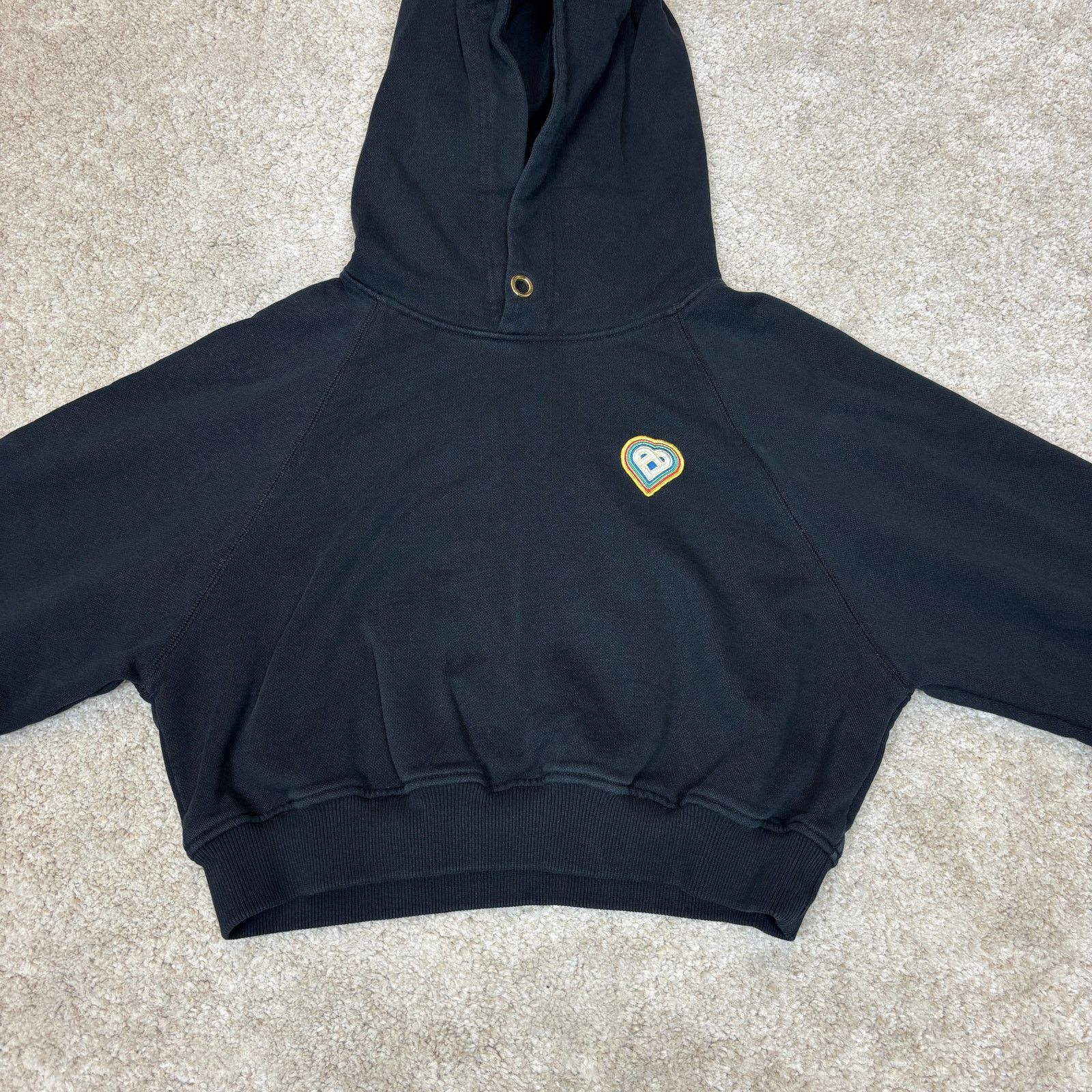 Casablanca Casablanca Tennis Club Rainbow Heart Crop Hoodie Women's XS Size XS / US 0-2 / IT 36-38 - 2 Thumbnail