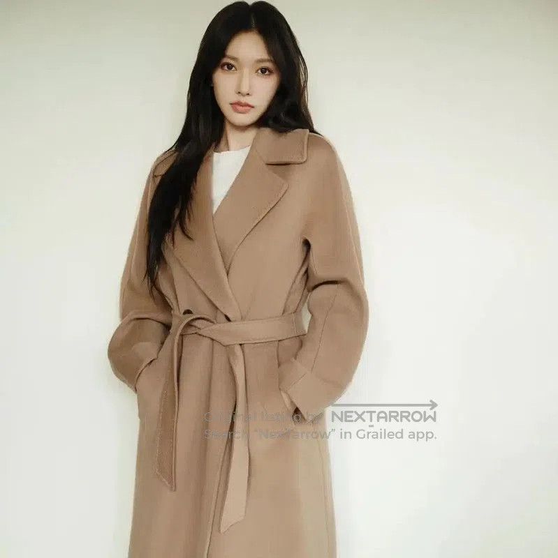 Max Mara MaxMara Brown Wool Women's Coat . Size S / US 4 / IT 40 - 3 Thumbnail