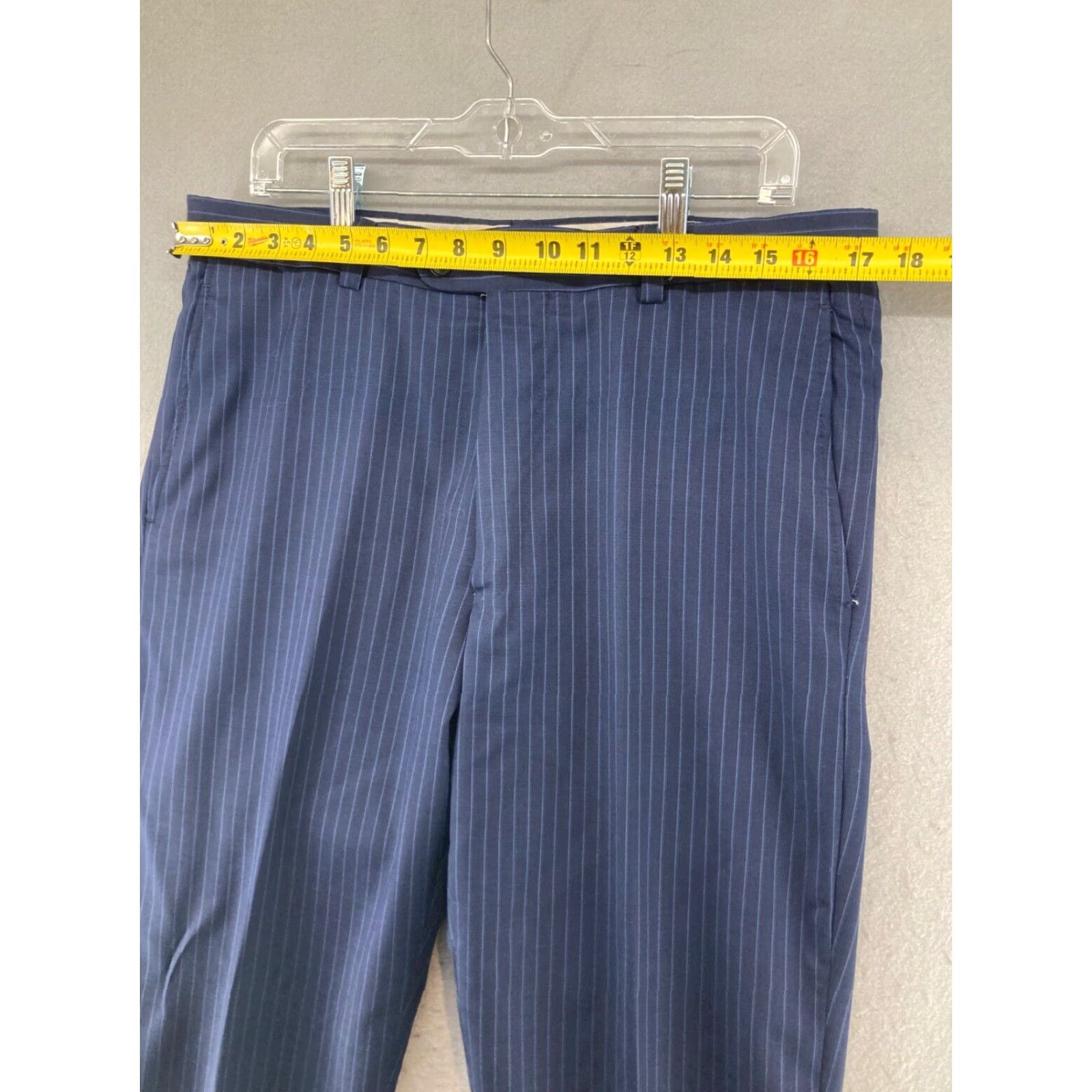 Joseph Abboud Joseph Abboud Dress Pants Blue Classic Fit 35 Inseam Flat Front Mens Office Size US 35 - 2 Thumbnail