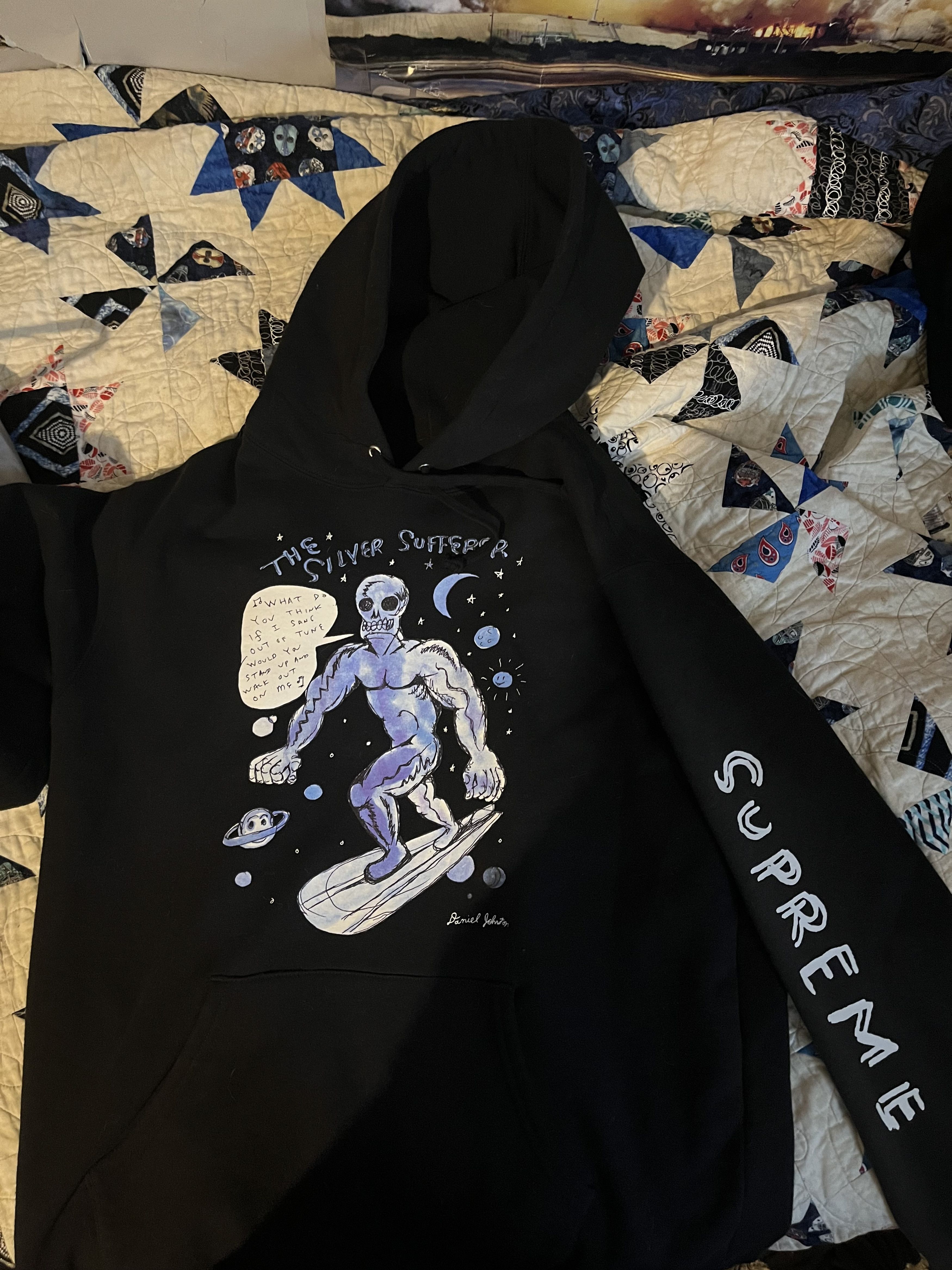 Supreme silver surfer store hoodie