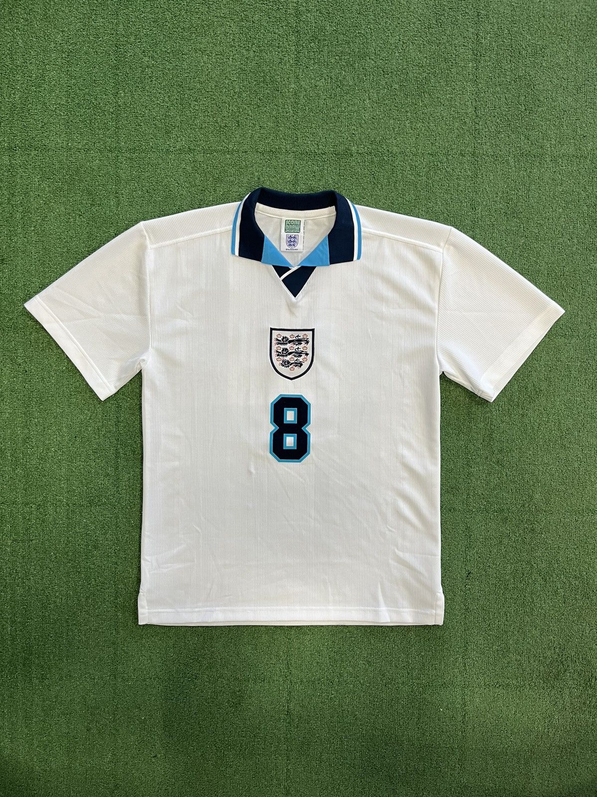 Pre-owned Jersey X Soccer Jersey Retro Replica England Euro 96 Gascoigne 8 Jersey Football In White