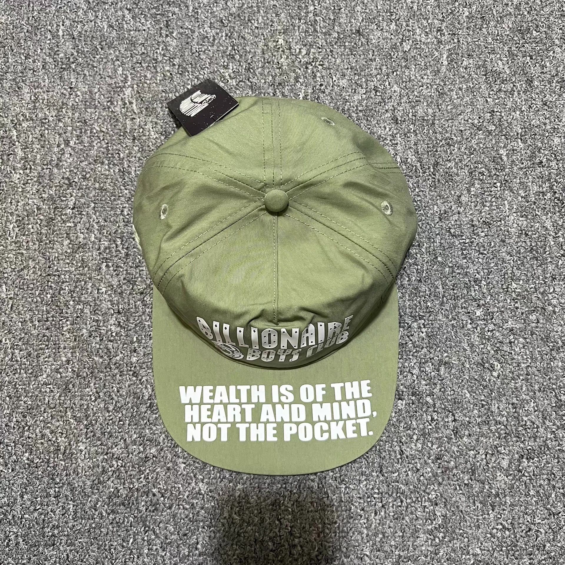 Billionaire Boys Club BBC Arch Logo Slogan Flat Brim Baseball Cap Q7 Size ONE SIZE - 3 Thumbnail