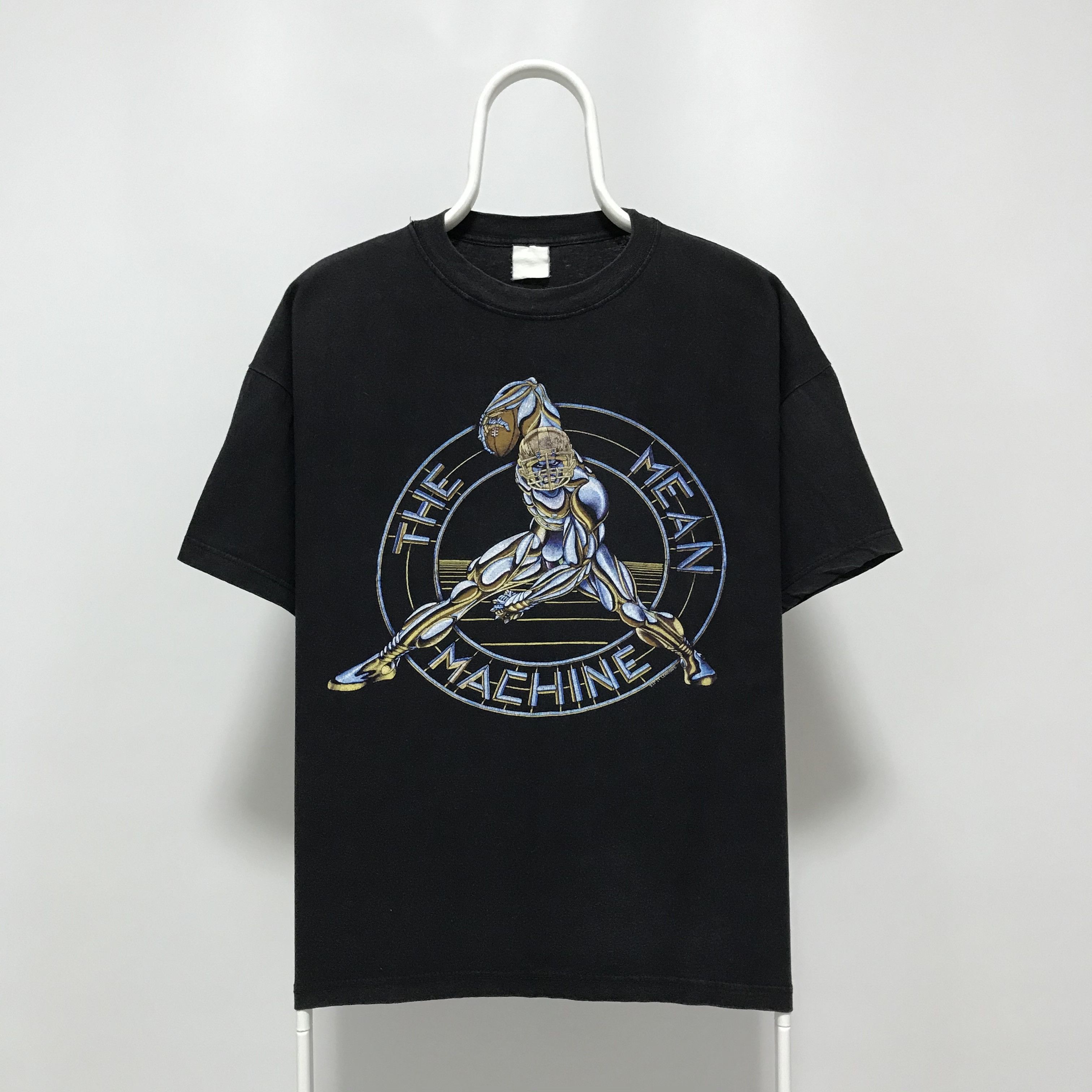 Vintage THE MEAN MACHINE Burt Reynolds Vintage T-Shirt Movie Tee 90s Size US L / EU 52-54 / 3 - 1 Thumbnail