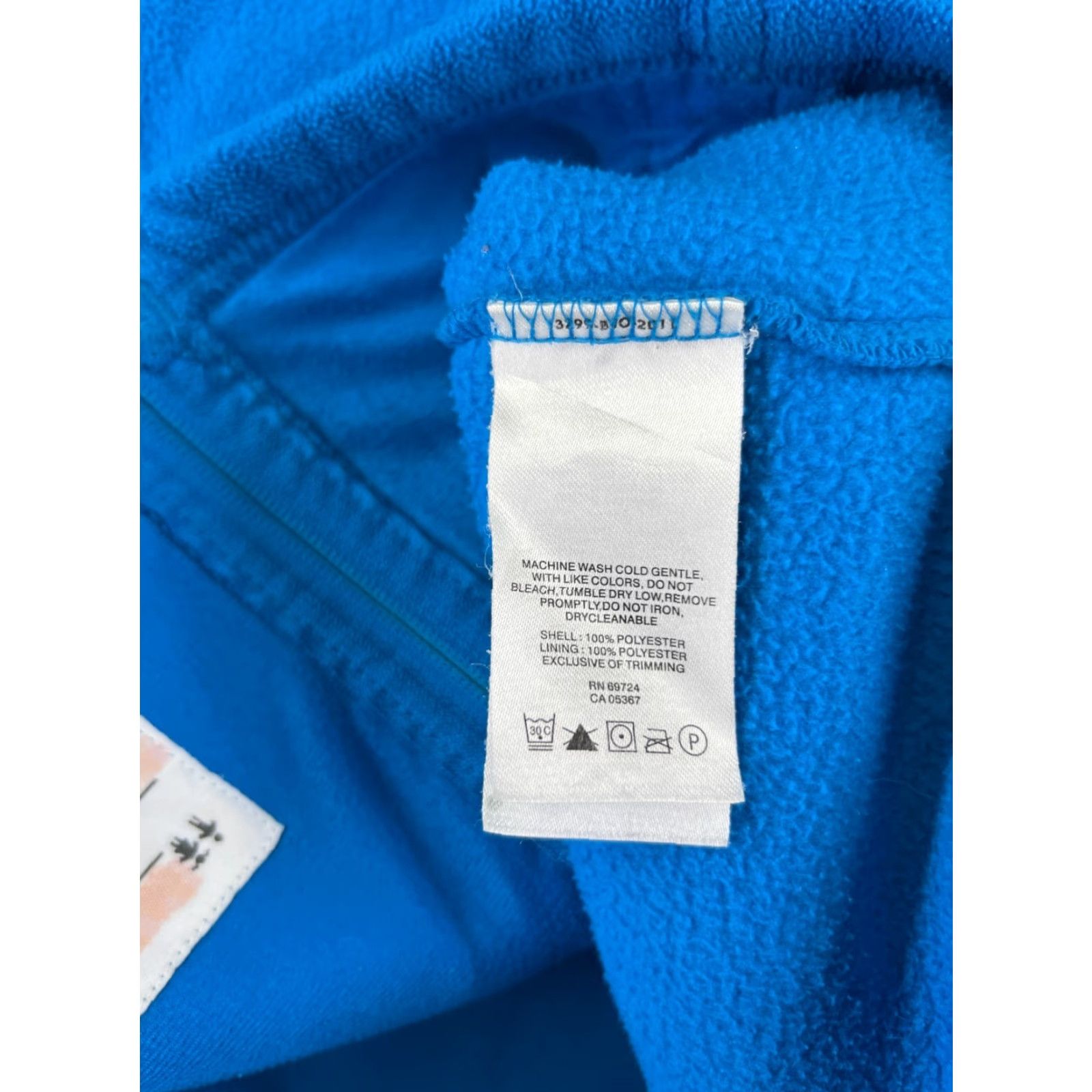 Vintage Columbia Jacket Girls Large Blue Zip Mock Neck Polyester Fleece Hiking Outdoor Size L / US 10 / IT 46 - 4 Thumbnail