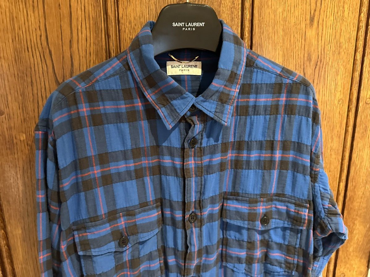 Saint Laurent Paris SS16 Saint Laurent‘ surf sound’ raw hem bleached flannel Size US L / EU 52-54 / 3 - 11 Thumbnail