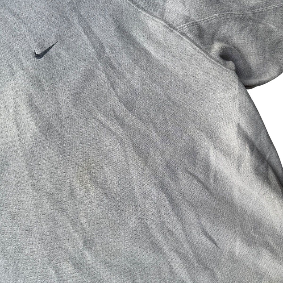Nike × Vintage Early 2000s Nike Oversized Cream Spellout Hoodie Vintage Y2K Size US XXL / EU 58 / 5 - 13 Thumbnail
