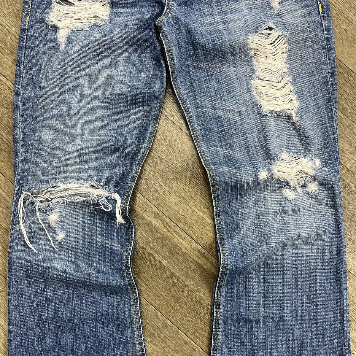 If Six Was Nine 2000s Hollister Distressed Bootcut Lgb Style Flared Jeans Size US 30 / EU 46 - 5 Thumbnail