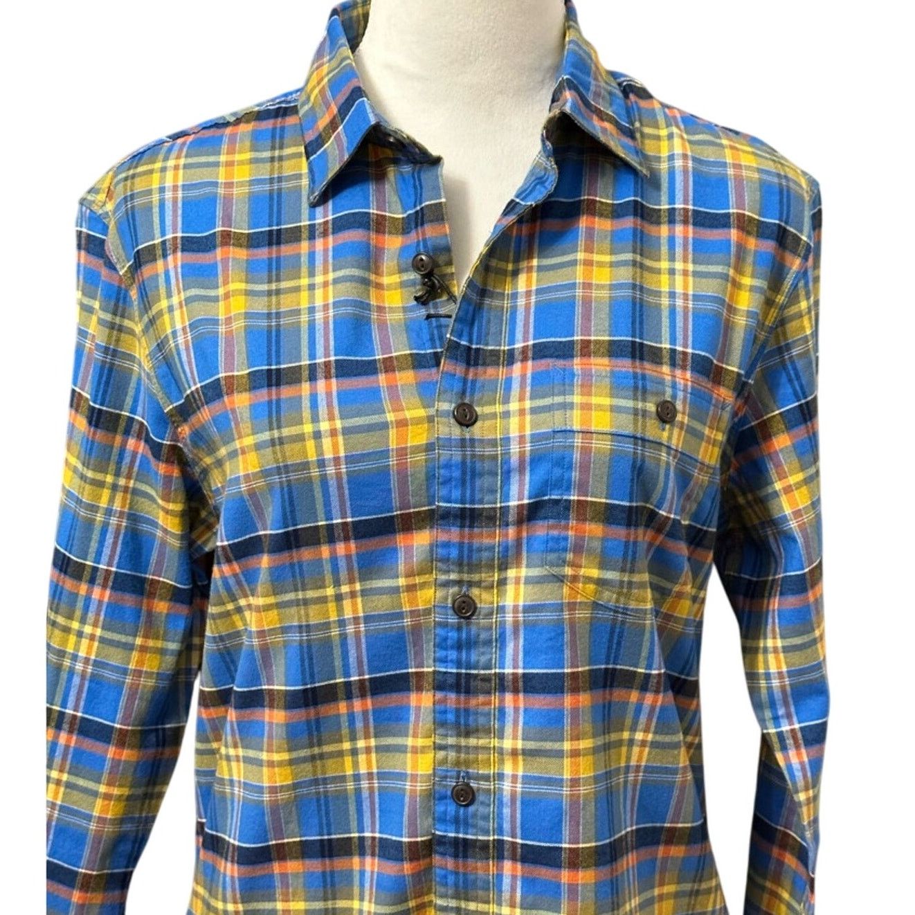 Other Treasure & Bond Button Up Long Sleeve Plaid Blue Men's S NWT Size US S / EU 44-46 / 1 - 2 Thumbnail