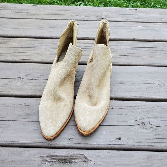 Free People Free People Charm Camel Tan Suede Leather Pointed Toe Bootie Size US 7.5 / IT 37.5 - 5 Thumbnail