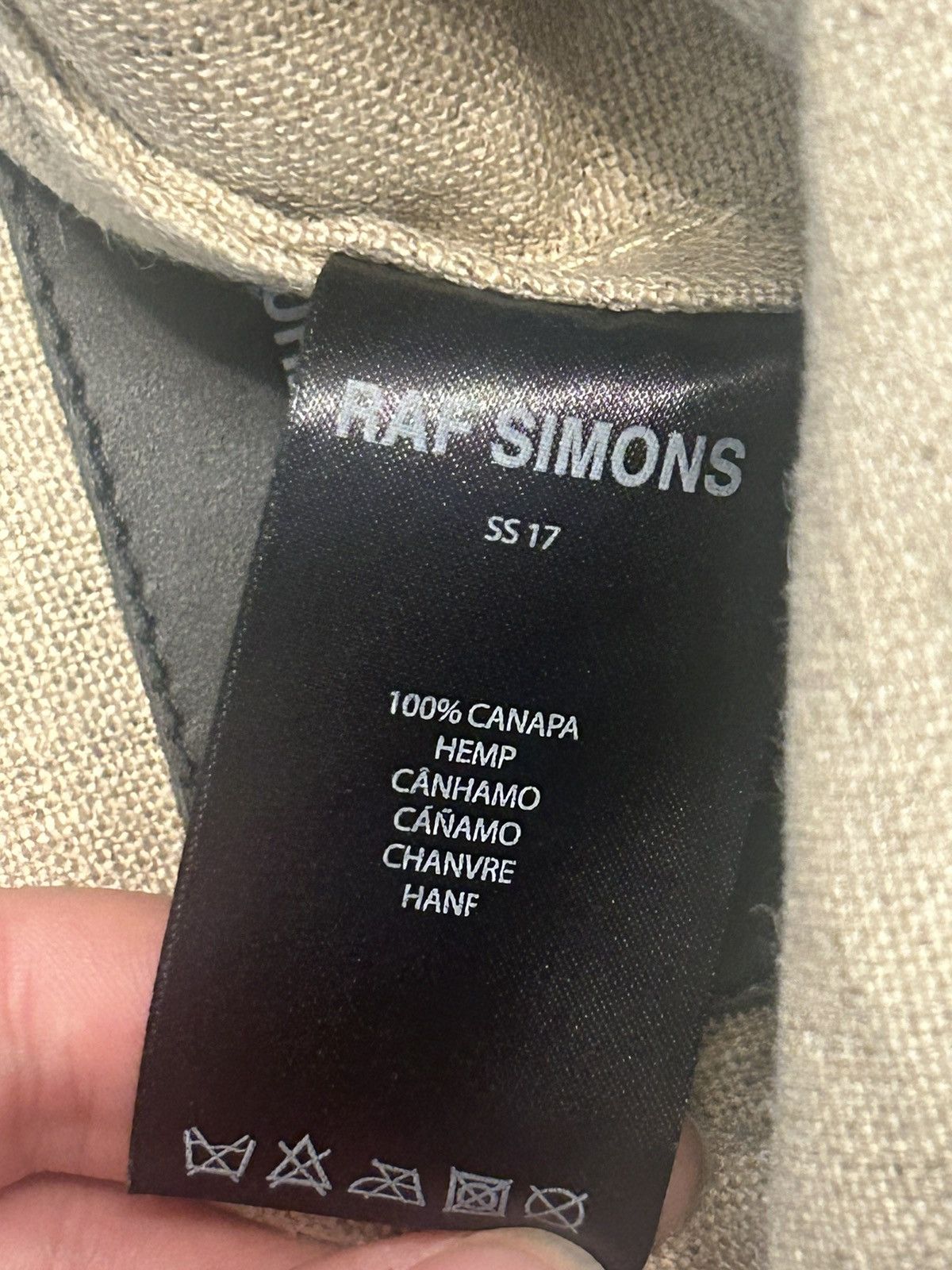 Raf Simons SS17 Robert Maplethorpe Hemp Tote Bag Size ONE SIZE - 4 Thumbnail