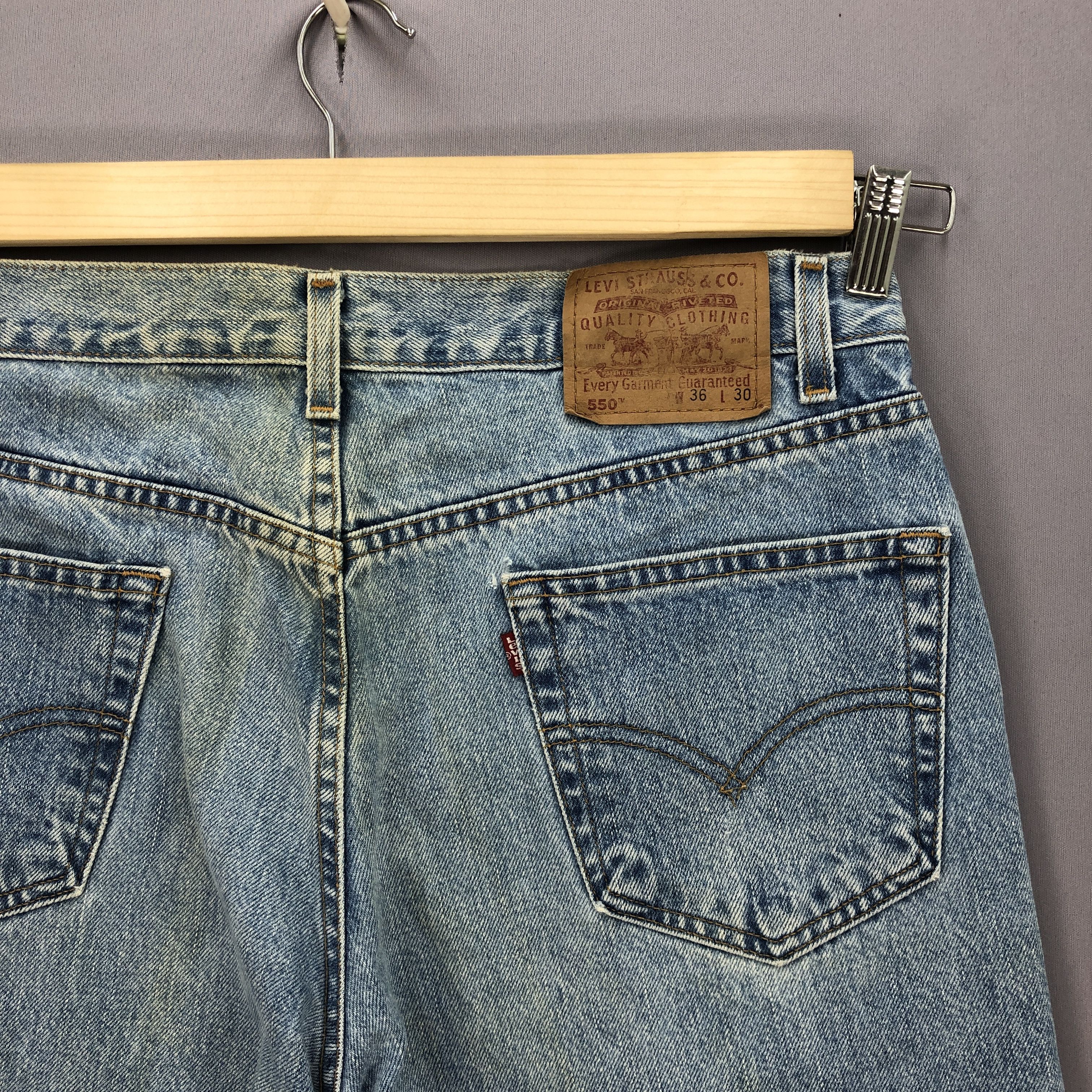 Levi's Vintage 90s Levis Faded Jeans Levi's Stonewash Denim Size US 34 / EU 50 - 5 Thumbnail