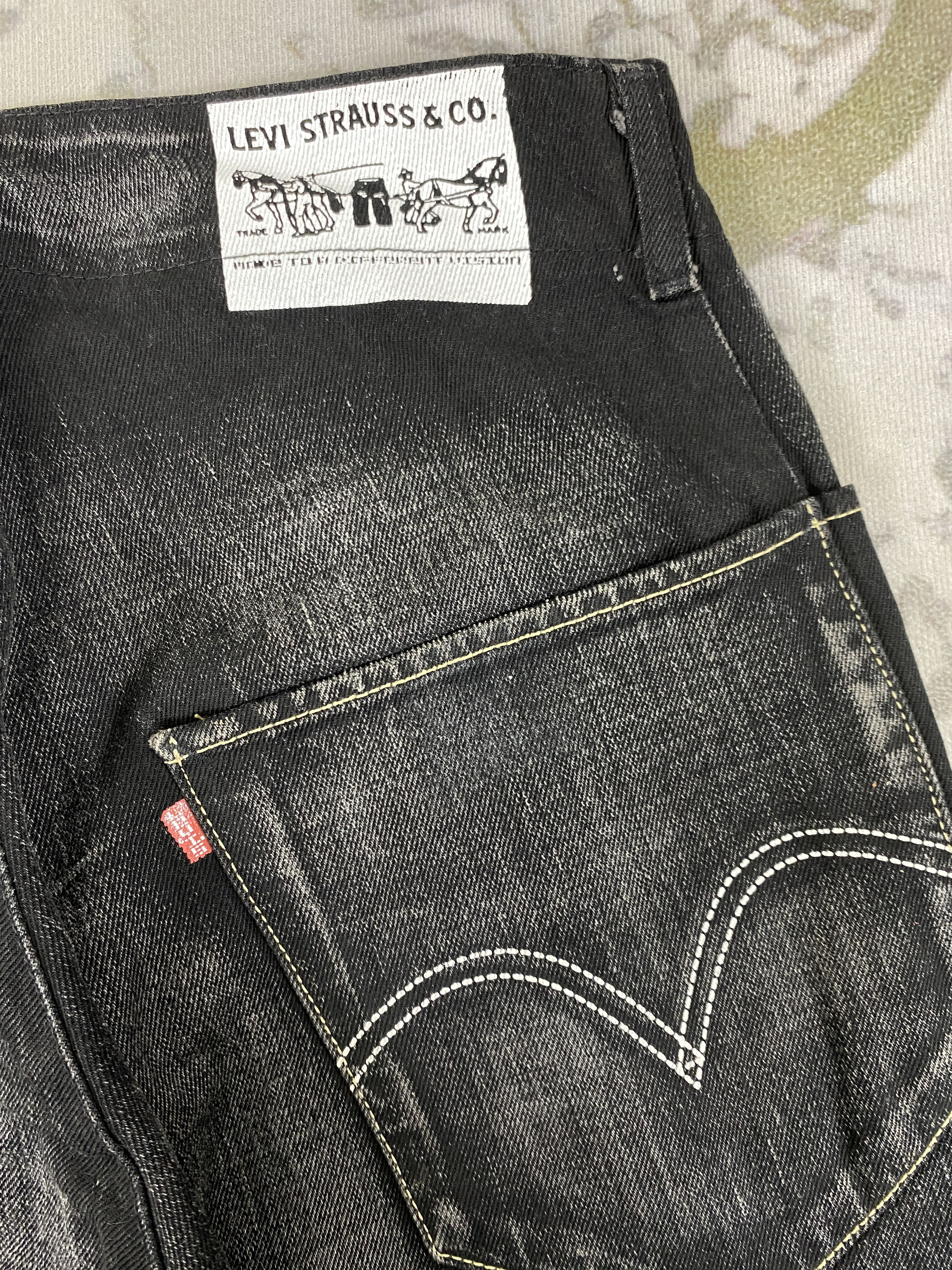 Levi's Distressed Black Vintage Levi's Jeans 32x30.5 Denim JN3485 Size US 32 / EU 48 - 12 Thumbnail