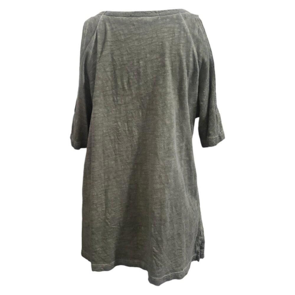 Sanctuary CT1838 Sanctuary Olive Green Open Shoulder Tee S Size S / US 4 / IT 40 - 3 Thumbnail