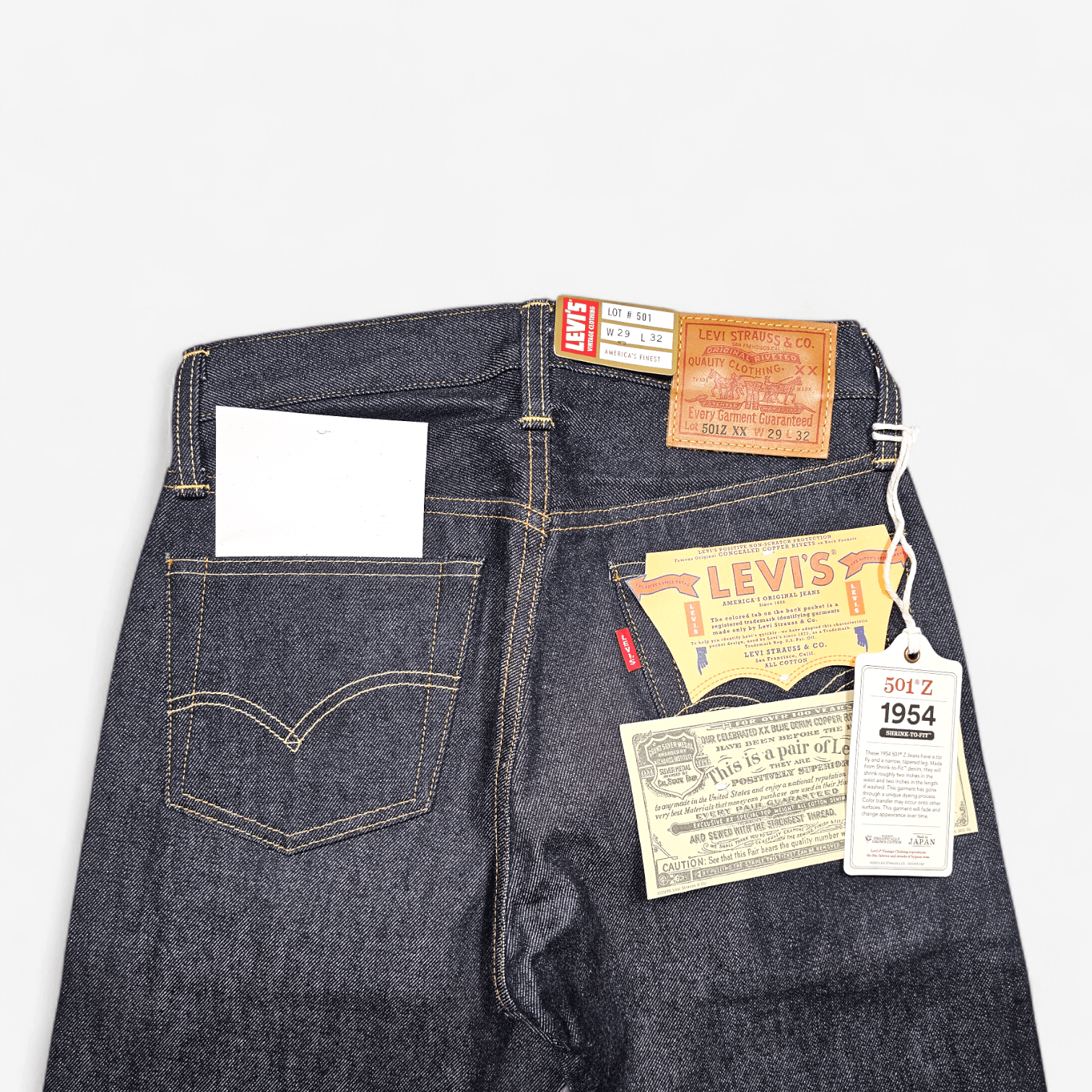 Levi's Vintage Clothing NWT LVC Levi's Vintage Clothing 1954 501 Big E Made in Japan Size 29" - 6 Thumbnail
