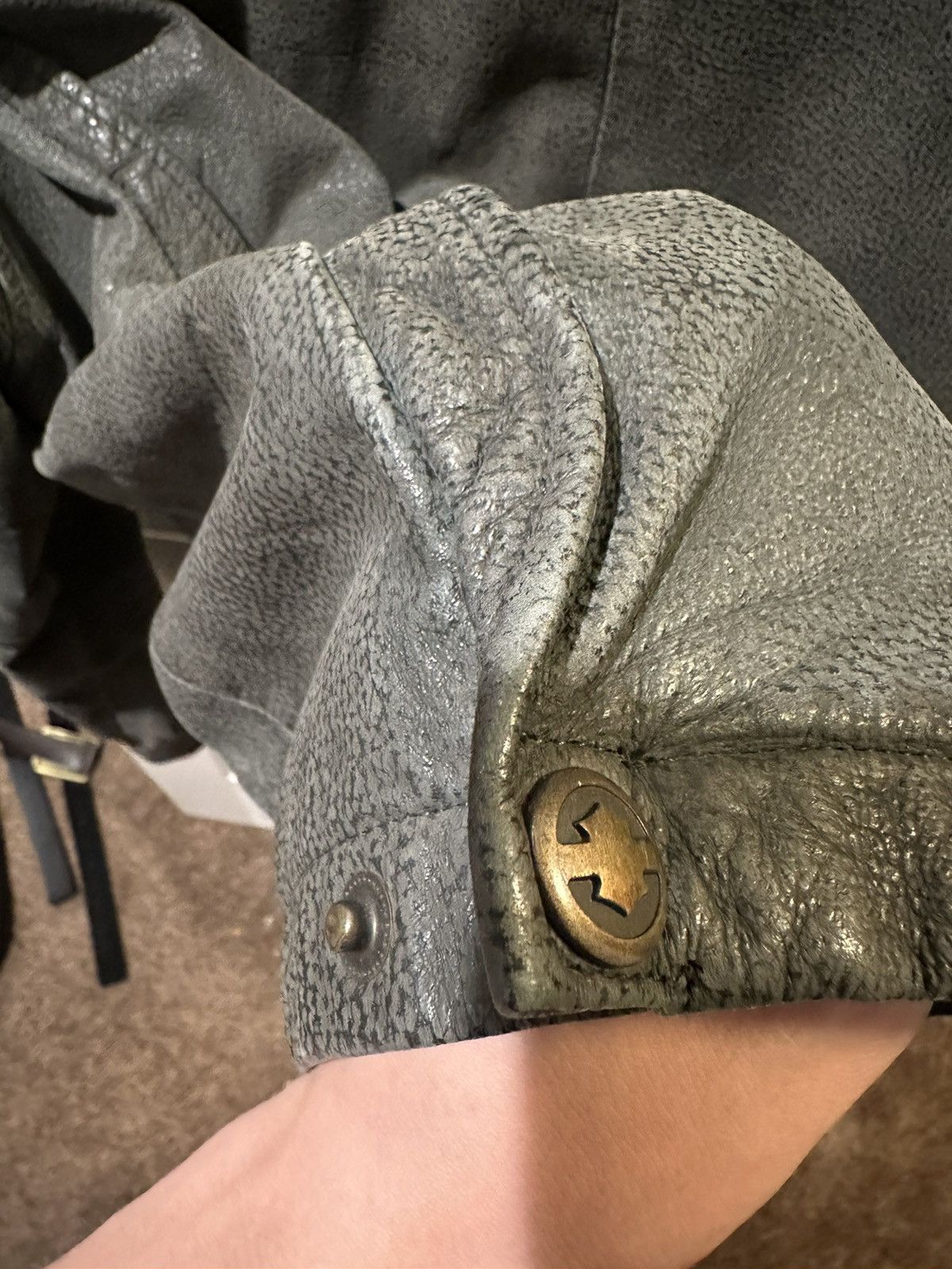 St. Johns Bay Heavy leather jacket. Size US L / EU 52-54 / 3 - 12 Thumbnail