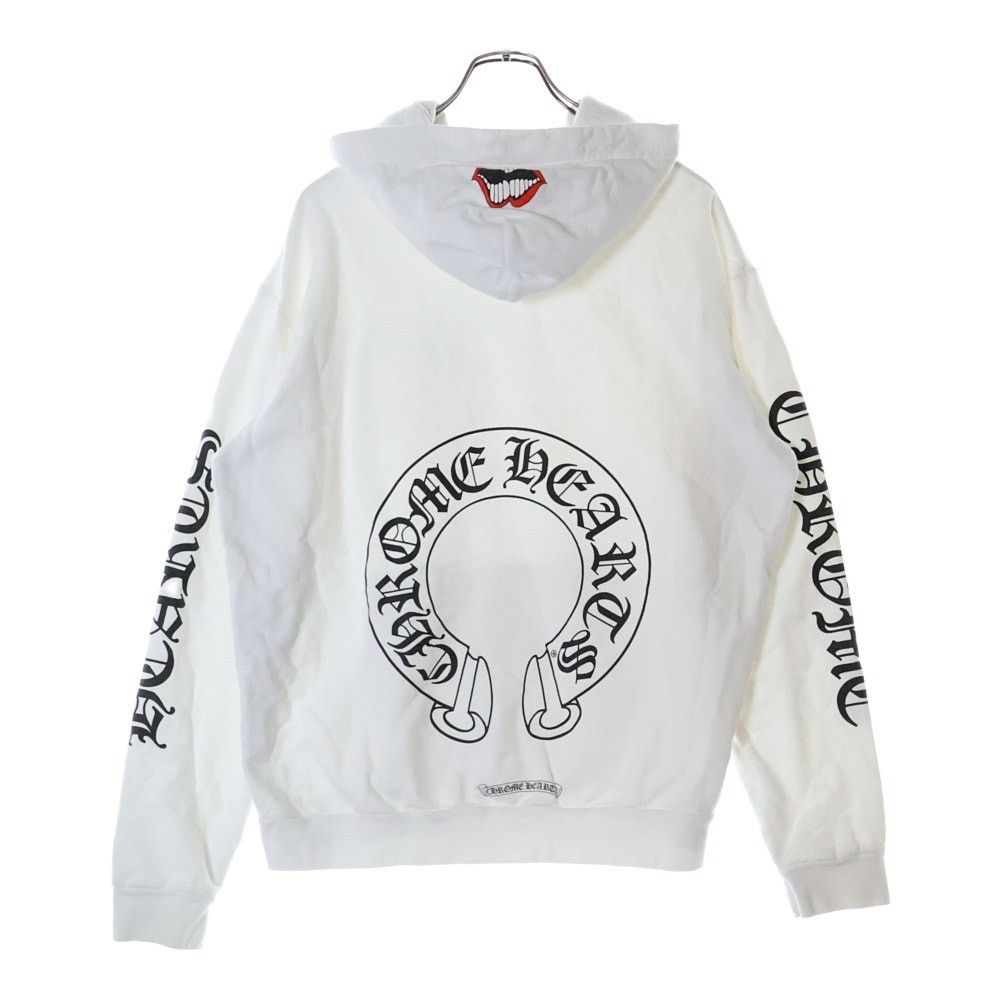 Chrome Hearts Matty boy chomper horseshoe hoodie white | Grailed
