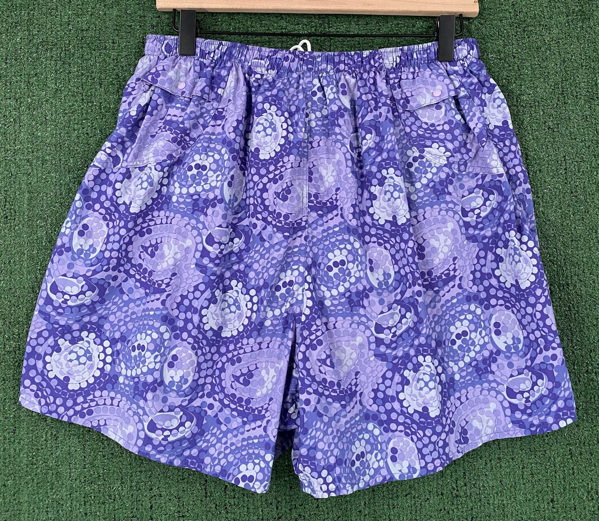 Patagonia 90’s Patagonia Purple Geometric Patterned Lined Shorts Large Size 36" / US 14 / IT 50 - 4 Thumbnail