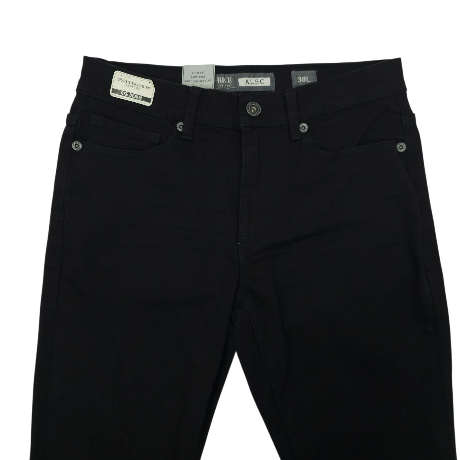 BKE BKE Alec Black Skinny Jeans 30L Slim Fit Alternative Indie Size US 30 / EU 46 - 10 Thumbnail