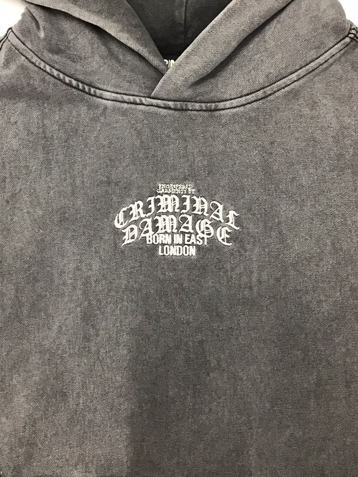 Criminal Damage CRIMINAL DAMAGE LOGO MANIA HOODIE WASHED GREY Size US S / EU 44-46 / 1 - 2 Thumbnail