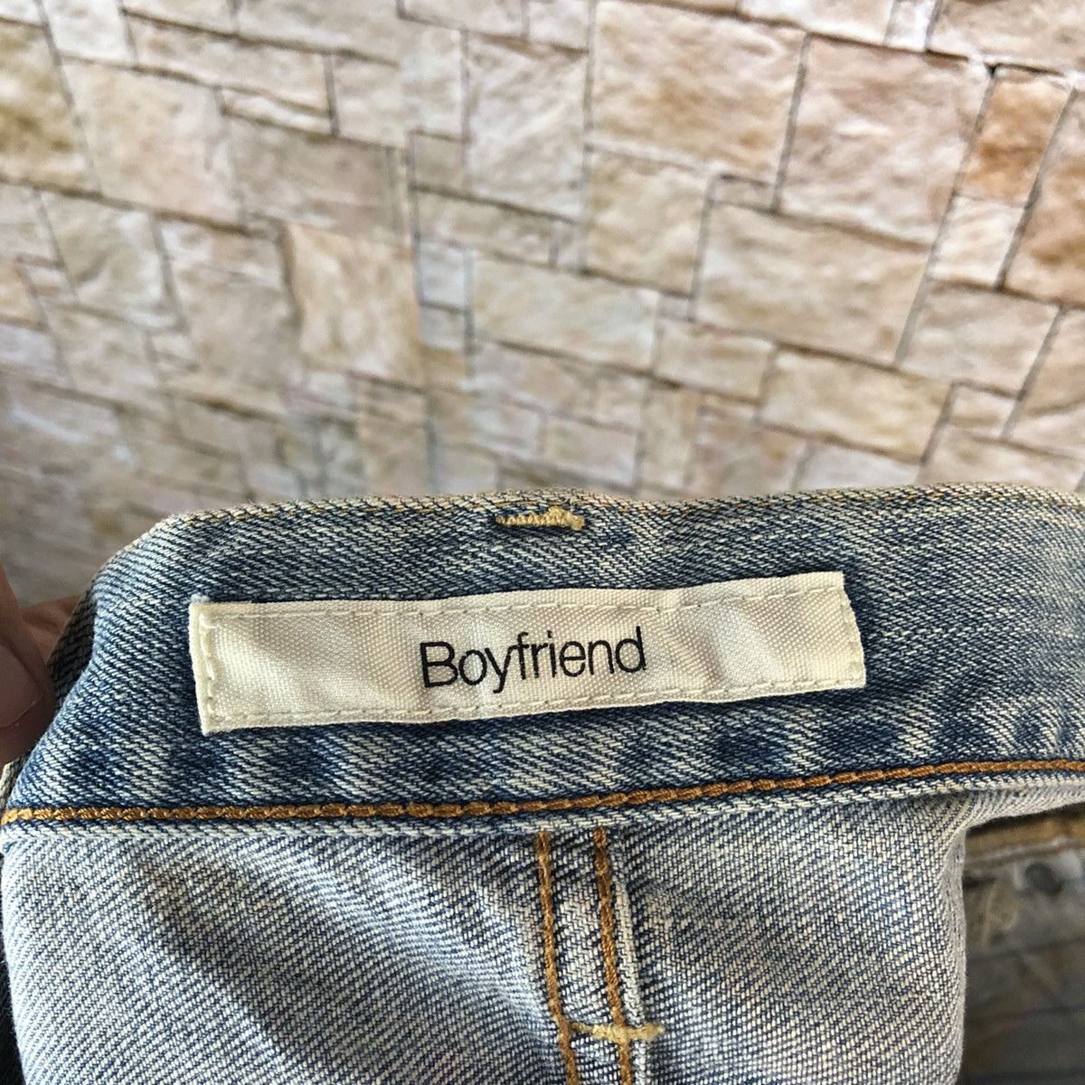 Uniqlo Uniqlo Boyfriend Blue Distressed Denim Pants #A998 Size US 32 / EU 48 - 21 Thumbnail