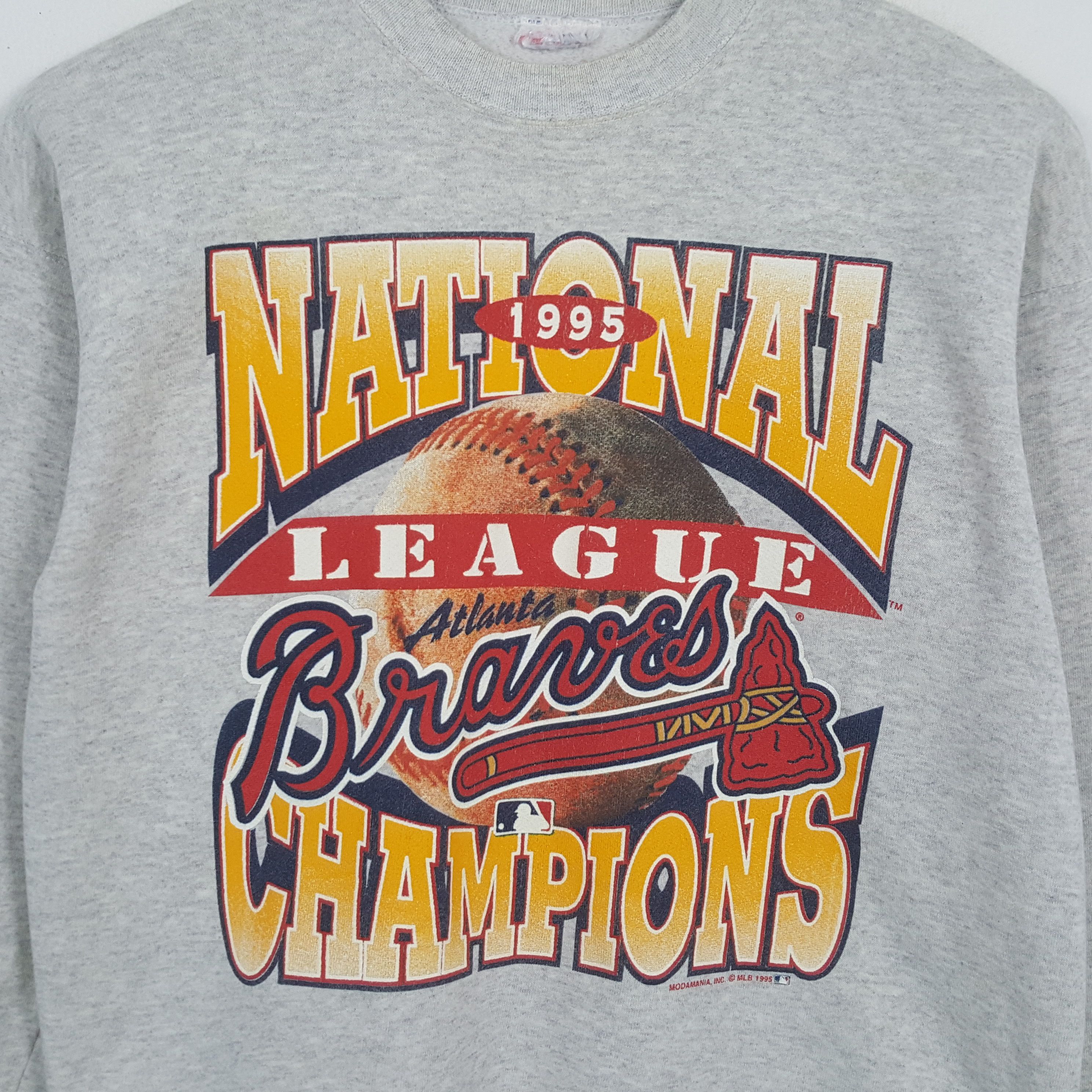 MLB × Vintage ATLANTA BRAVES Baseball Team MLB Vintage Sweatshirt Size US L / EU 52-54 / 3 - 2 Thumbnail