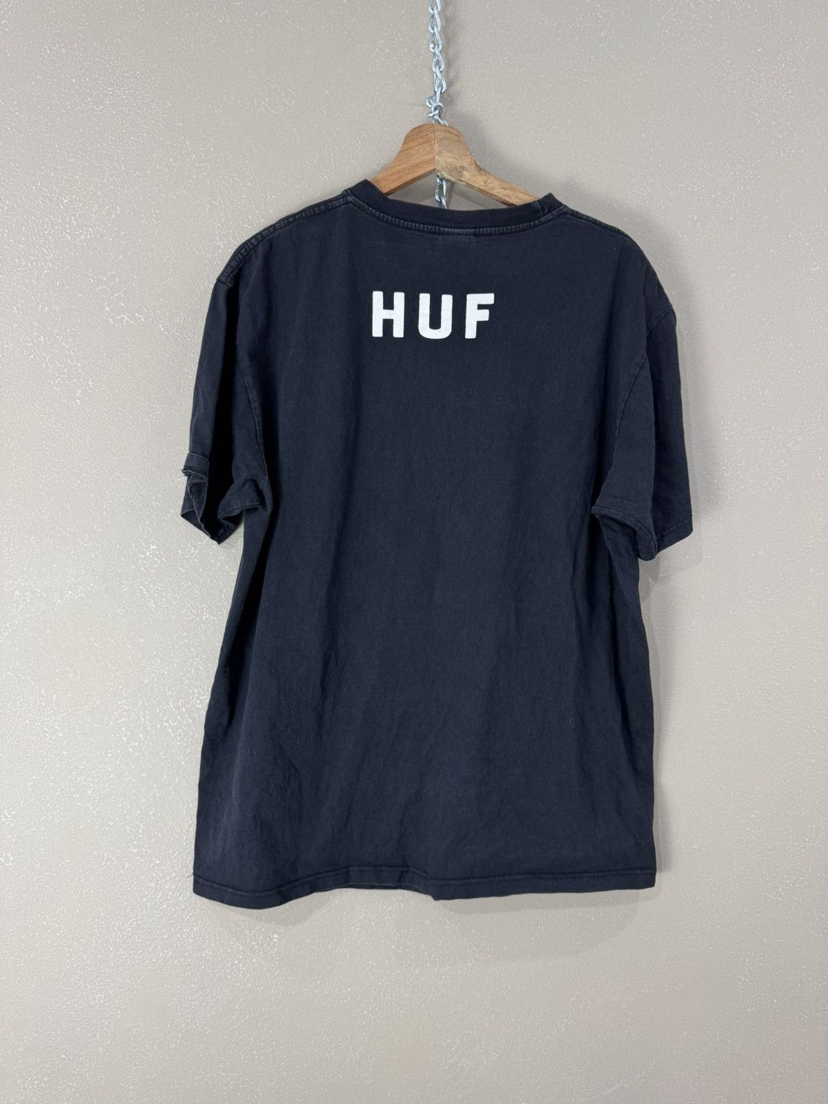 Huf Huf Camouflage Box Logo Black Tee Shirt tshirt Size US L / EU 52-54 / 3 - 2 Thumbnail