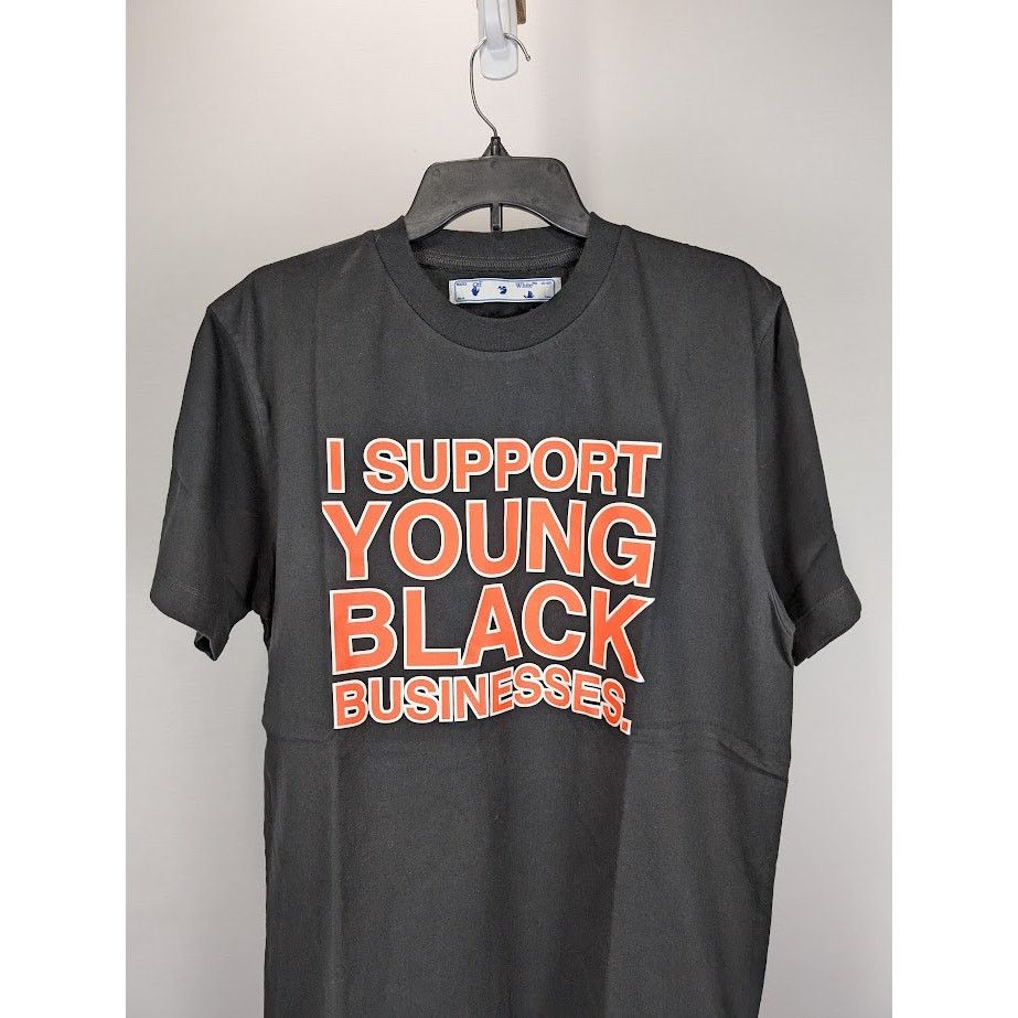 Off-White o1rshd1 Black Business Short Sleeve T-Shirt in Black Orange Size US L / EU 52-54 / 3 - 7 Thumbnail