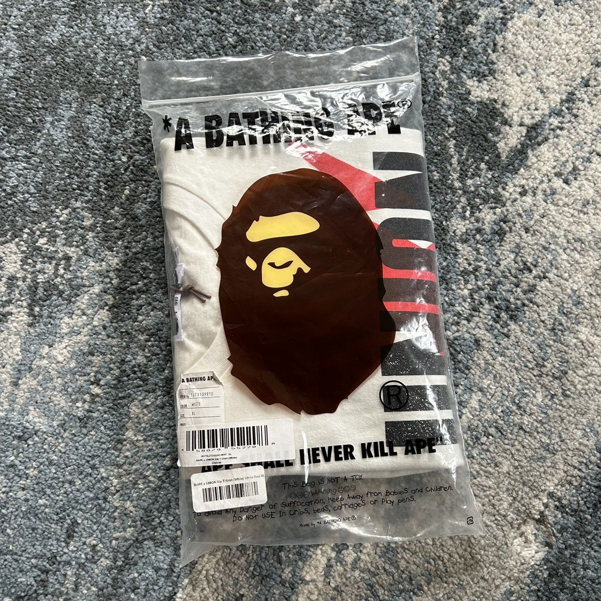 Bape × Union LA A BATHiNG APE x UNiON LOS ANGELES BAPESTA ASNKA TEE CREAM Size US XL / EU 56 / 4 - 21 Thumbnail