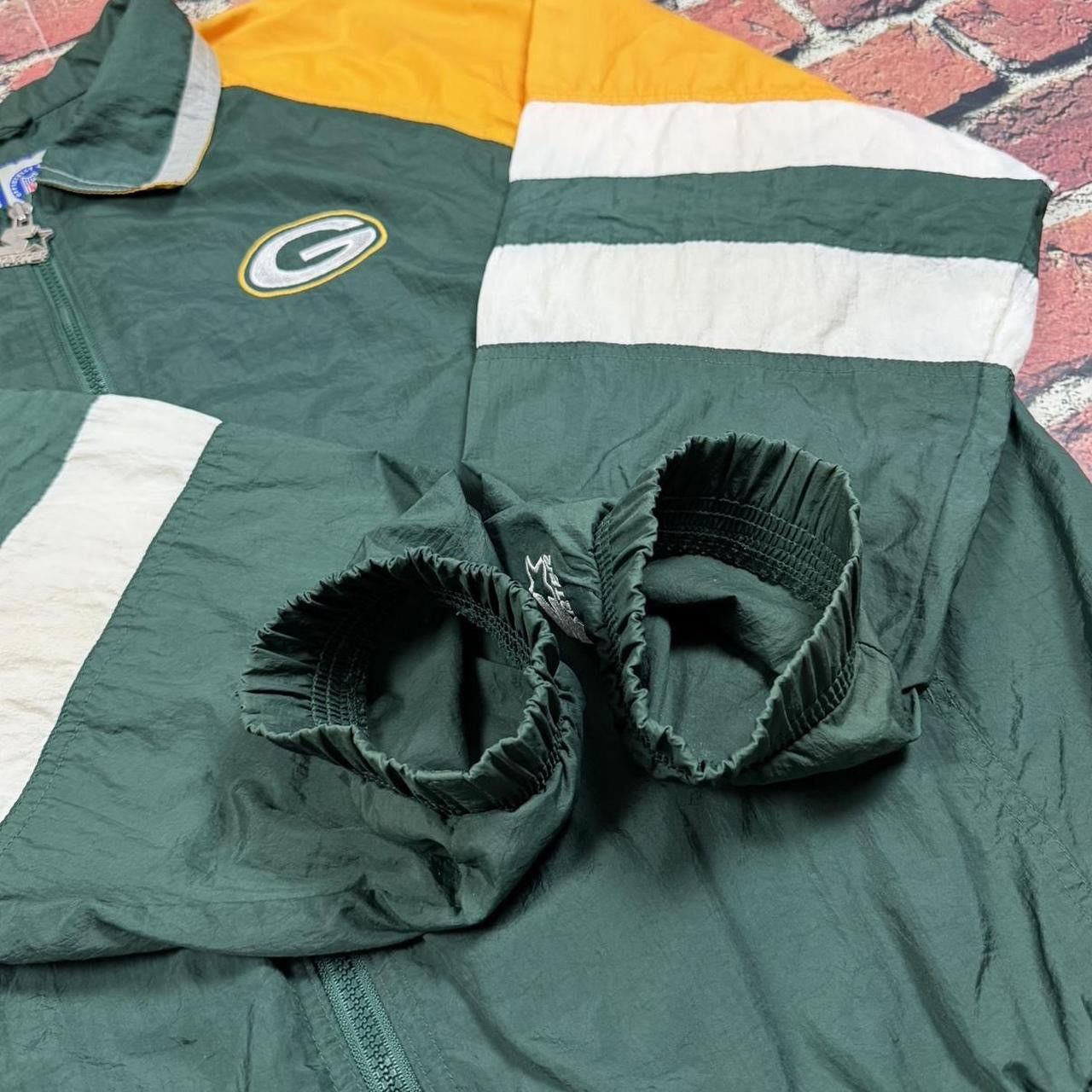 Starter Vintage Starter Green Bay Packers Zip Up Windbreaker Jacket Size US XL / EU 56 / 4 - 8 Thumbnail