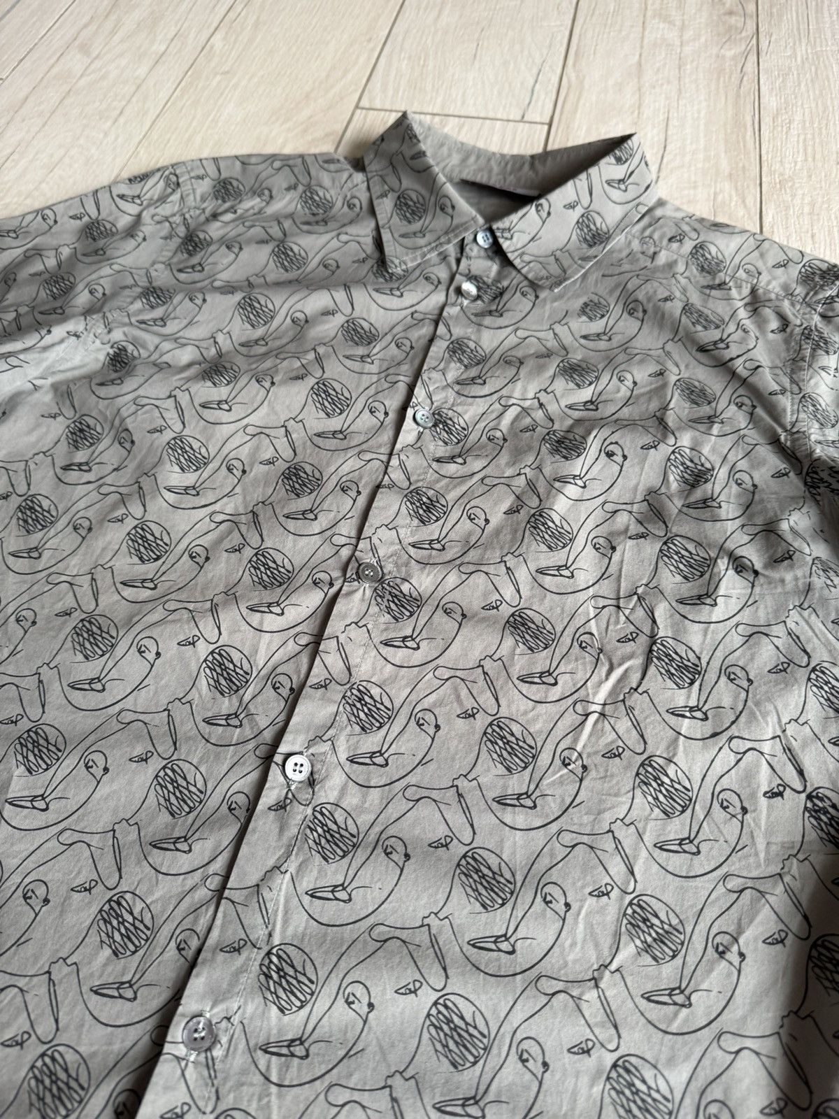 Prada Prada Avant Garde All Over Printed Shortsleeve Shirt Size US M / EU 48-50 / 2 - 1 Thumbnail