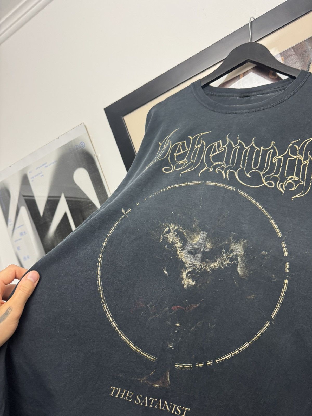 Band Tees Behemoth Vintage Metal Band Washed Trashed Rare Tee Satanist Size US XL / EU 56 / 4 - 3 Thumbnail