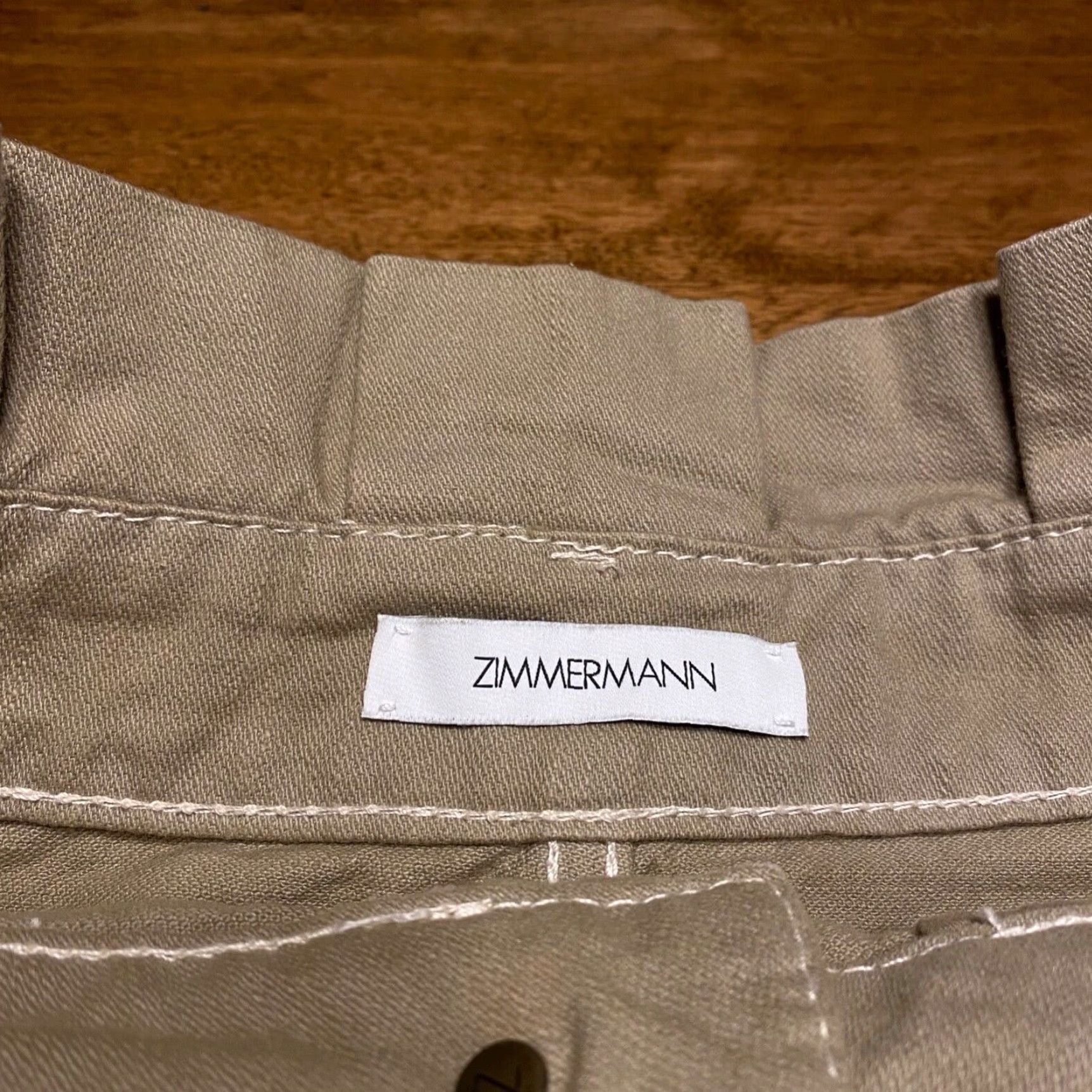Zimmermann VINTAGE Zimmermann Skirt Womens 2 Brown Belted Shorts 18.5" Length Pockets Logo'ed Size 25" / US 0 / IT 36 - 2 Thumbnail