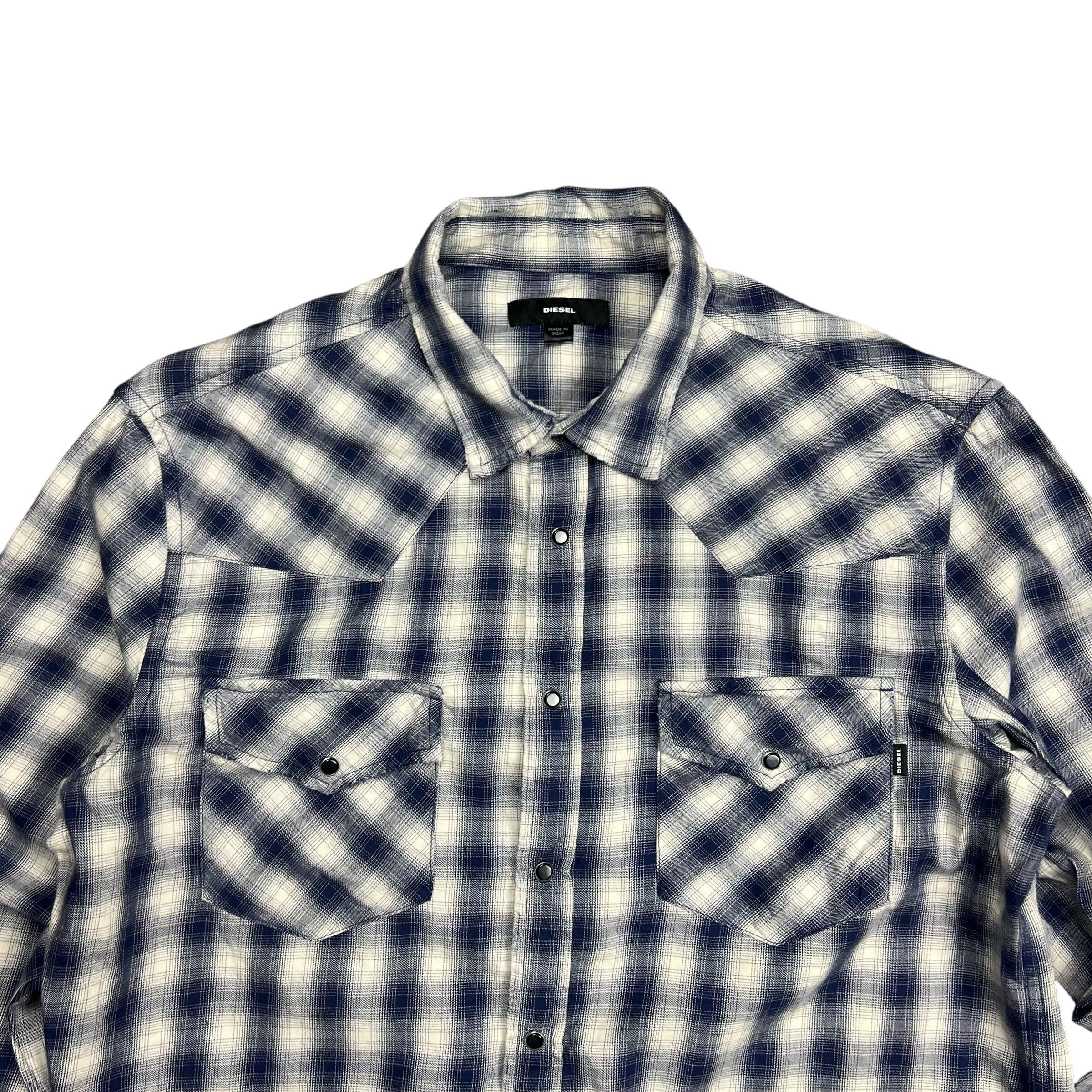 Diesel Diesel Western Pearl Snap Plaid Shirt - L Size US L / EU 52-54 / 3 - 2 Thumbnail