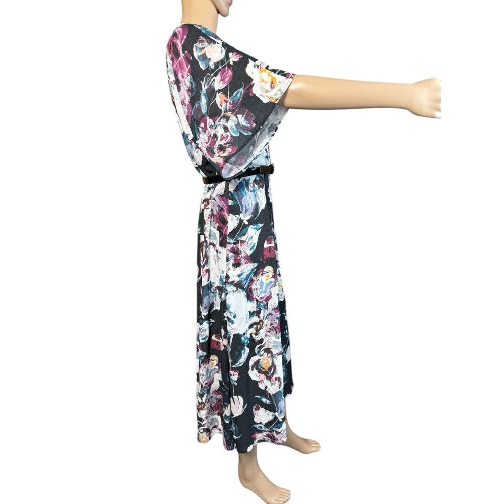Halston NWT New Halston Floral Belted Maxi Dress Size S Size S / US 4 / IT 40 - 3 Thumbnail