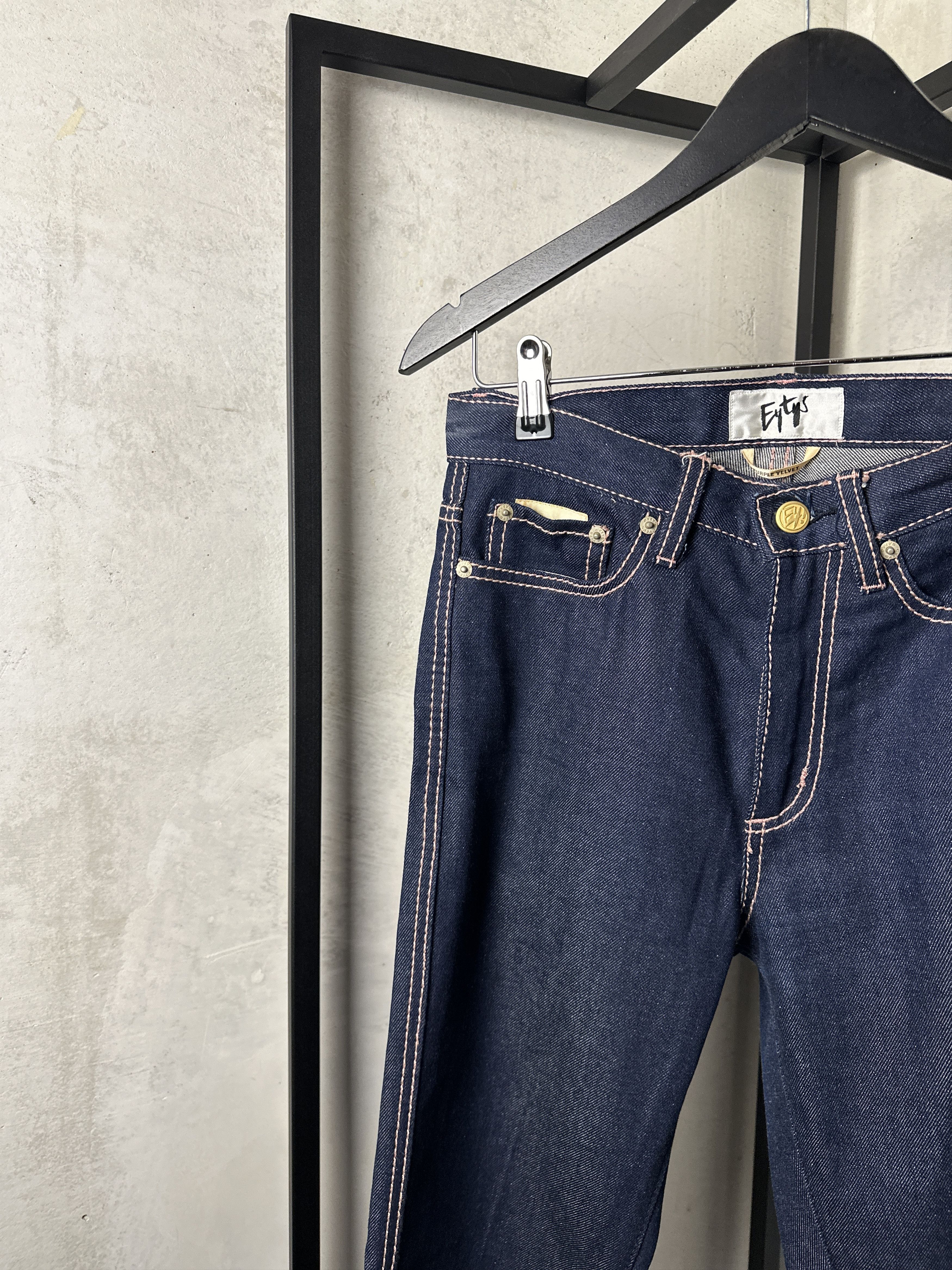 Eytys Oregon High Waisted Flared Jeans In Blue