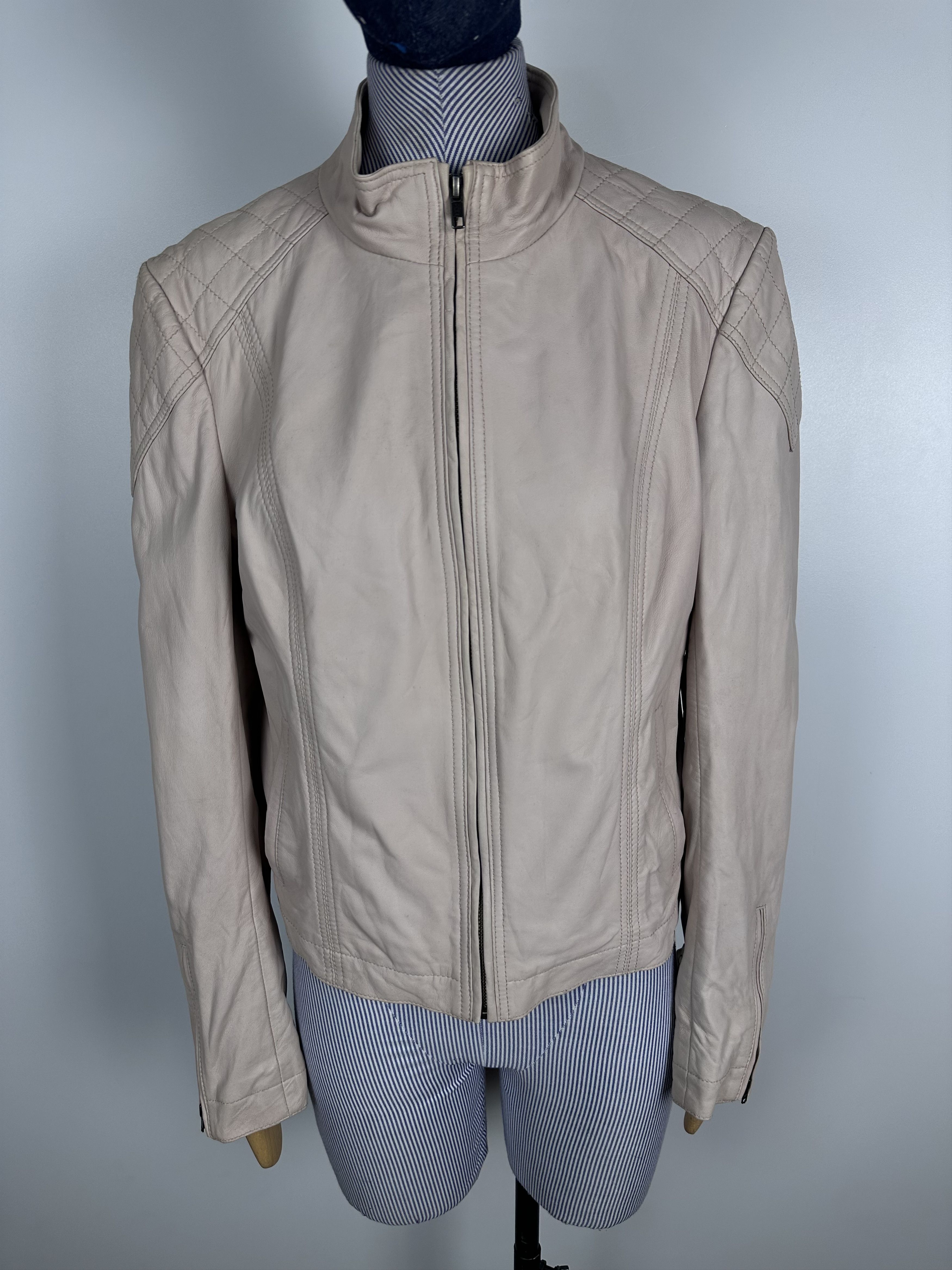 Reiss Reiss Women's Leather Jacket Soft Pinc Size M Size M / US 6-8 / IT 42-44 - 2 Thumbnail