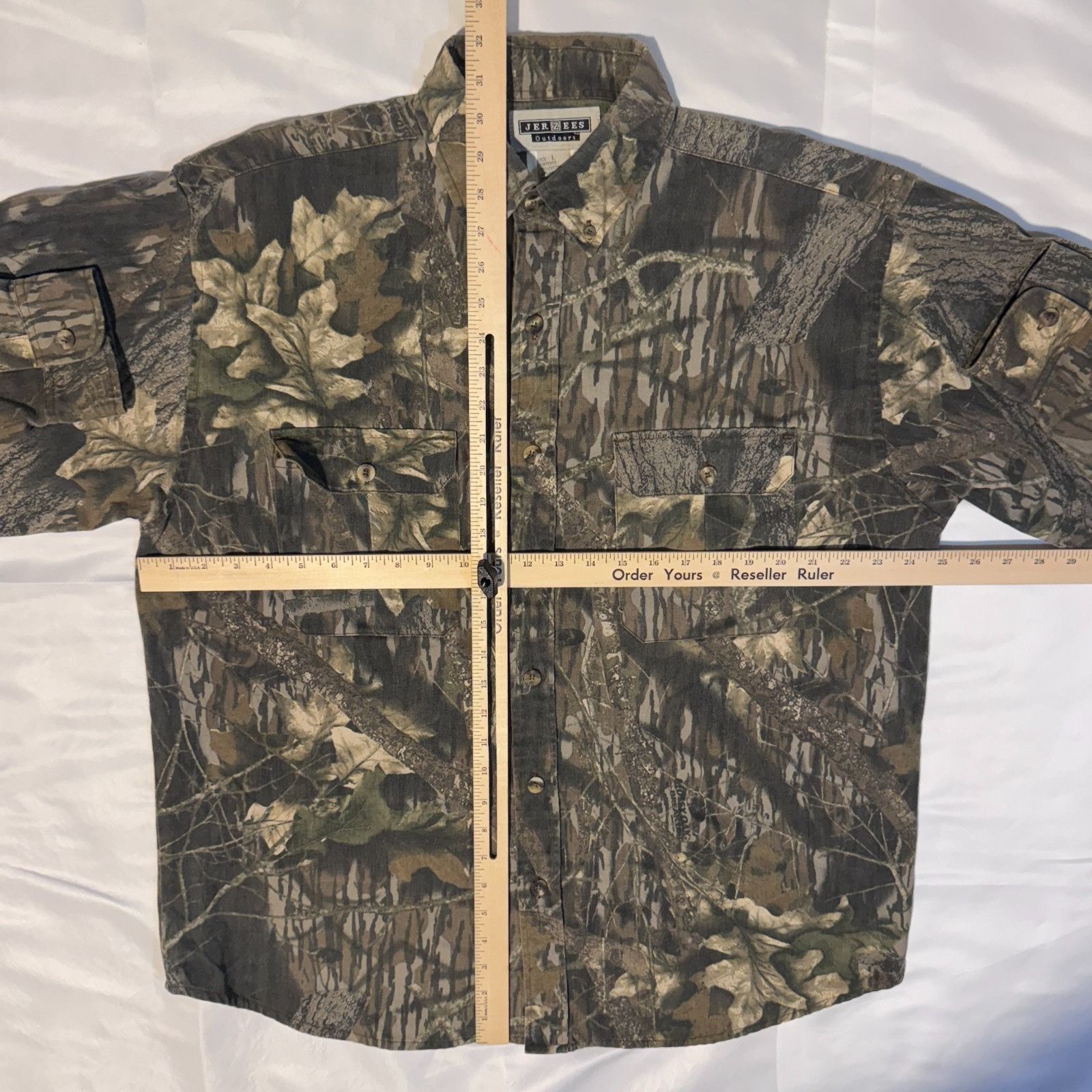 Jerzees Vintage 90s Jerzees Outdoors Shirt Mens L Mossy Oak Camo Lon Size US L / EU 52-54 / 3 - 5 Thumbnail