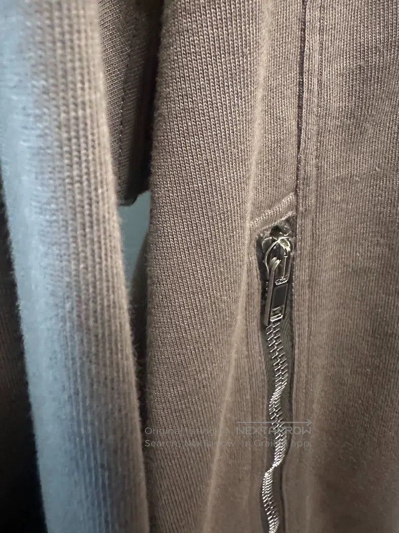 Rick Owens RICK OWENS Zip-up hoodie jacket, size S, khaki dark gray Size S / US 4 / IT 40 - 6 Thumbnail
