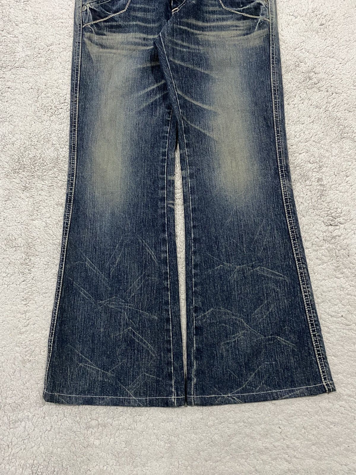 Edwin NEED GONE ‼️ Edwin 503 Blue Trip Black Flare Washed Denim Size US 31 - 11 Thumbnail