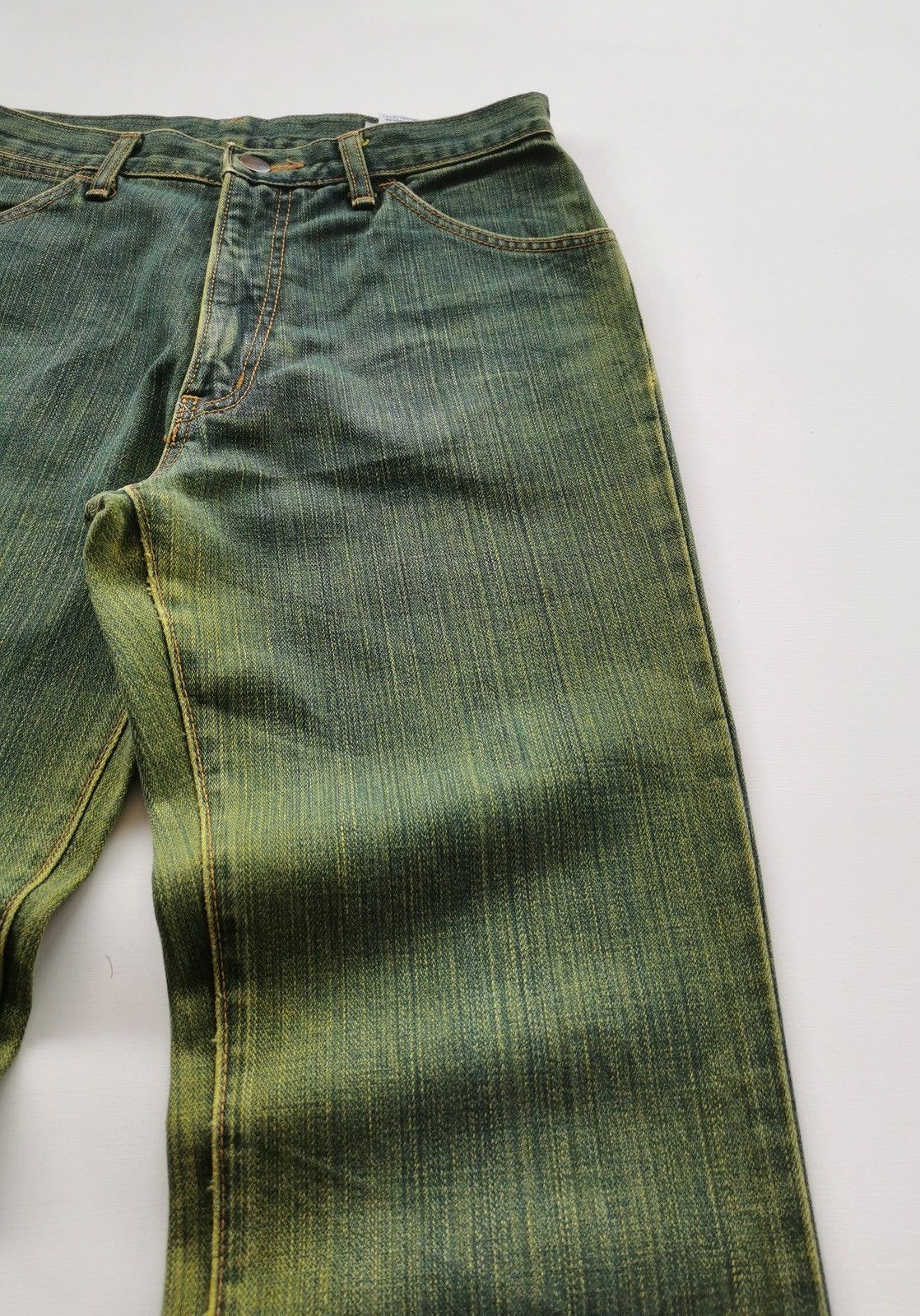 Wrangler Green Denim Vintage Wrangler Bootcut Jeans Size 28" / US 6 / IT 42 - 4 Thumbnail