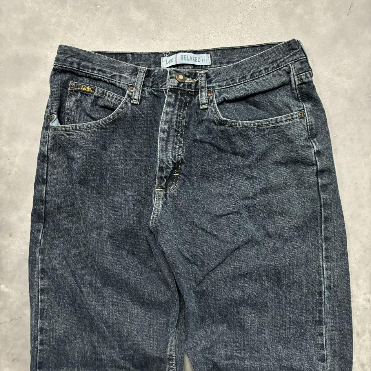 Japanese Brand Crazy Vintage Y2K/2000s Grunge Dark Wash Denim Jeans! Size US 31 - 3 Thumbnail