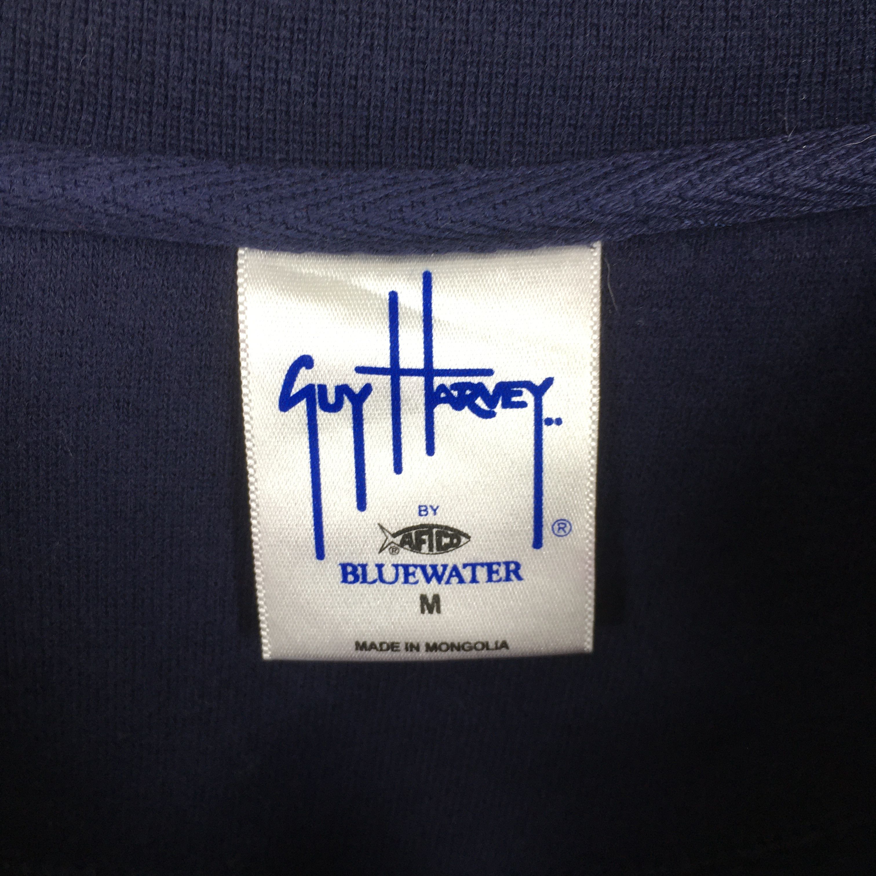Guy Harvey × Vintage Vintage Guy Harvey Fishing Blue Sweatshirt Medium Size US M / EU 48-50 / 2 - 5 Thumbnail