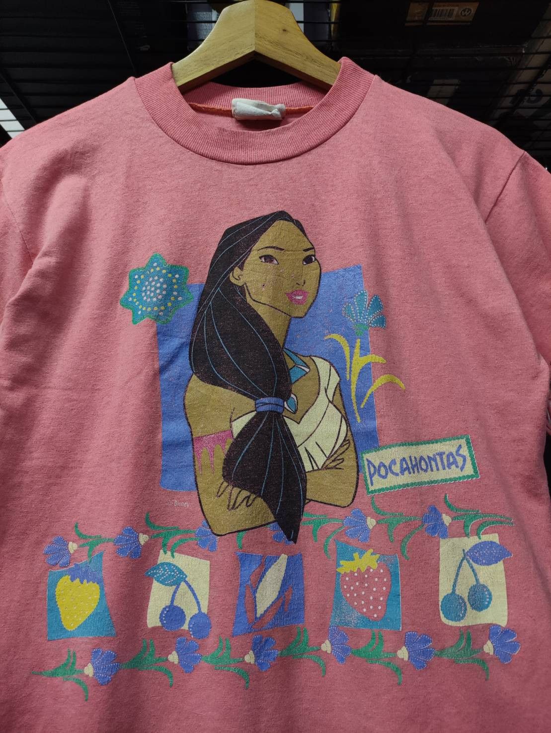 Disney Vtg 90's Disney " Pocahontas " Movie Promo Fringe T-Shirt Size US S / EU 44-46 / 1 - 1 Thumbnail