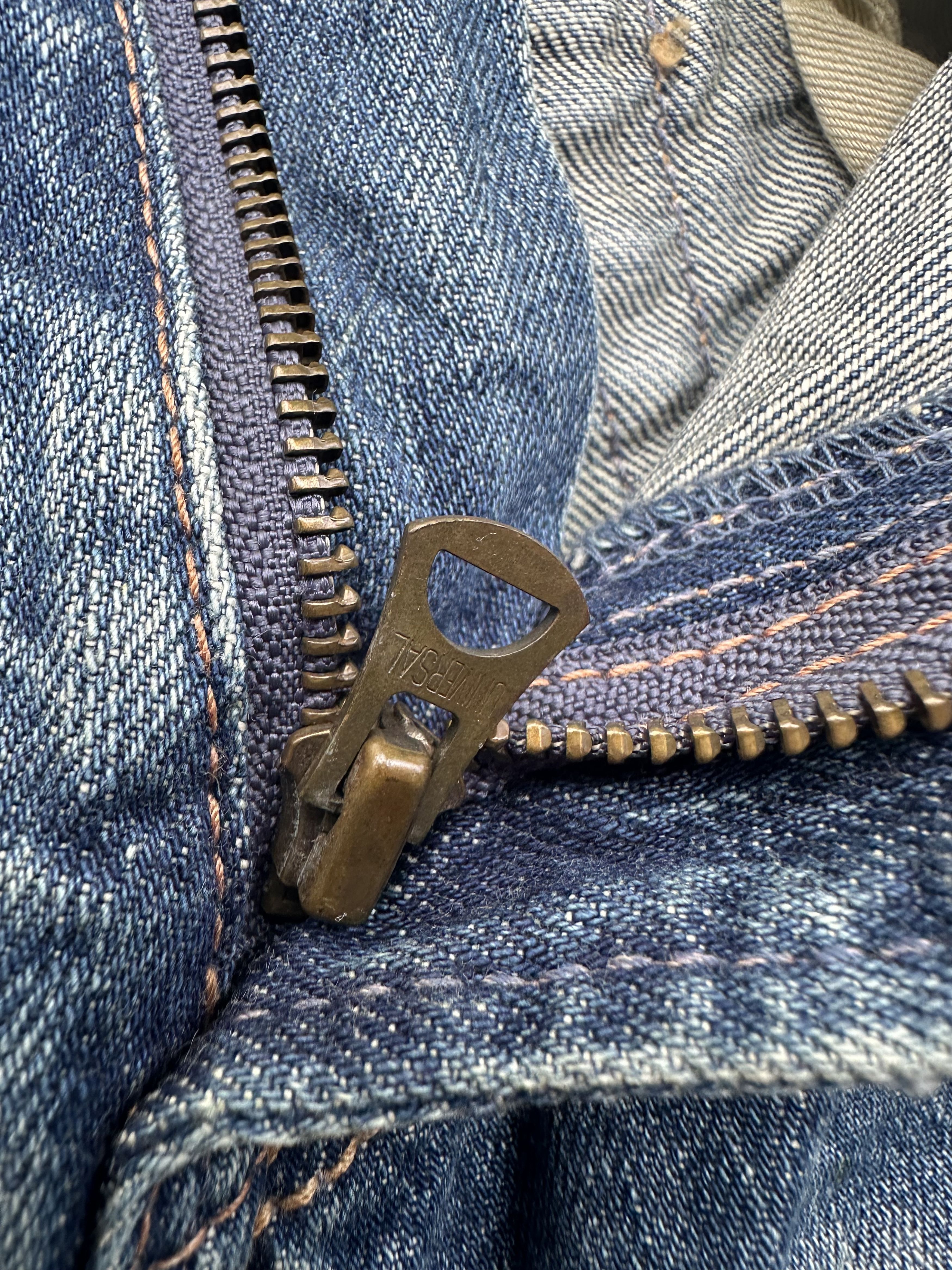 If Six Was Nine Genuine Vintage G.O.A Maxi Denim Distressed Selvedge Skirt Size 30" / US 8 / IT 44 - 13 Thumbnail