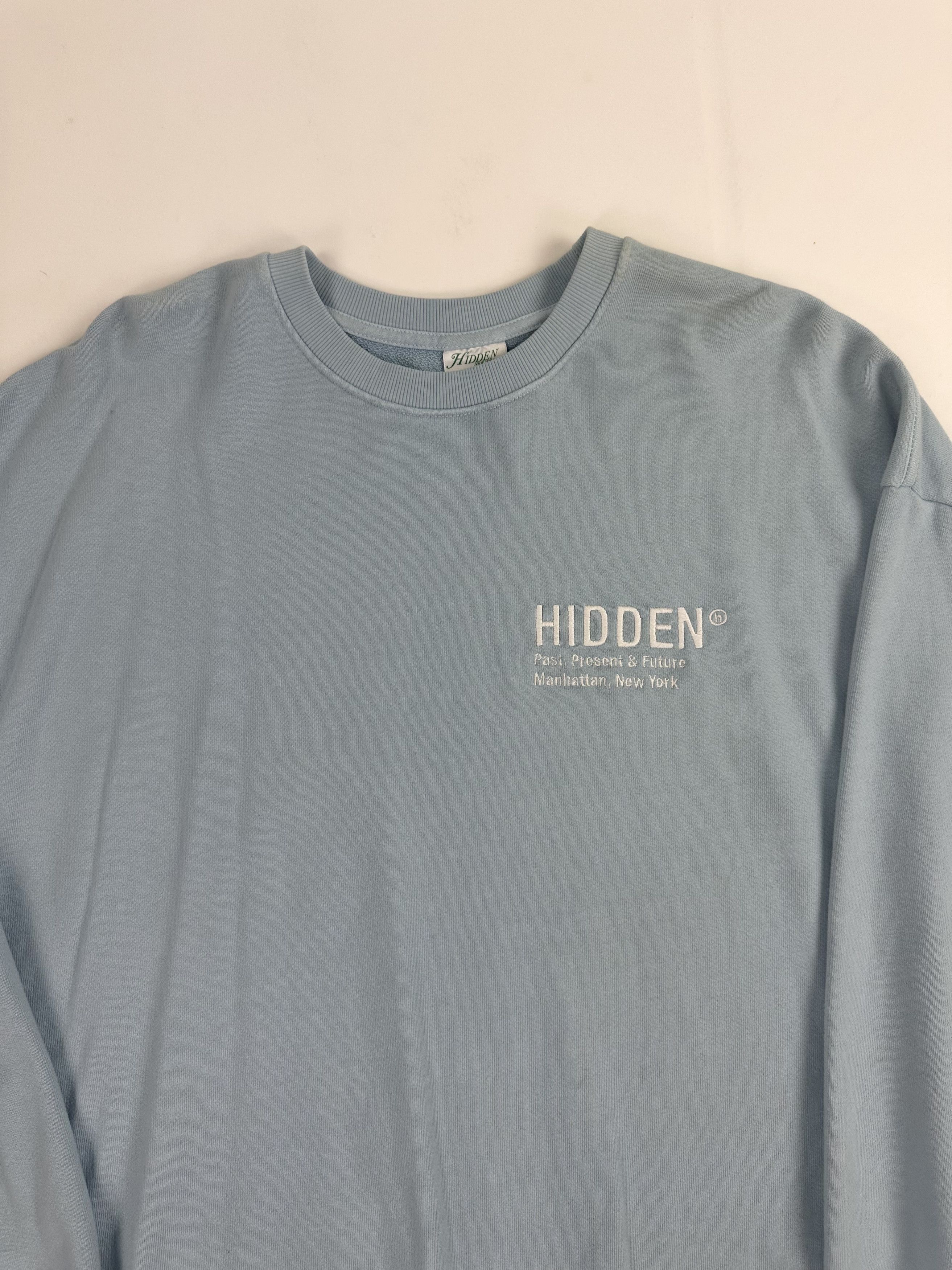 HIDDEN hidden baby blue crew neck Size US XXL / EU 58 / 5 - 2 Thumbnail