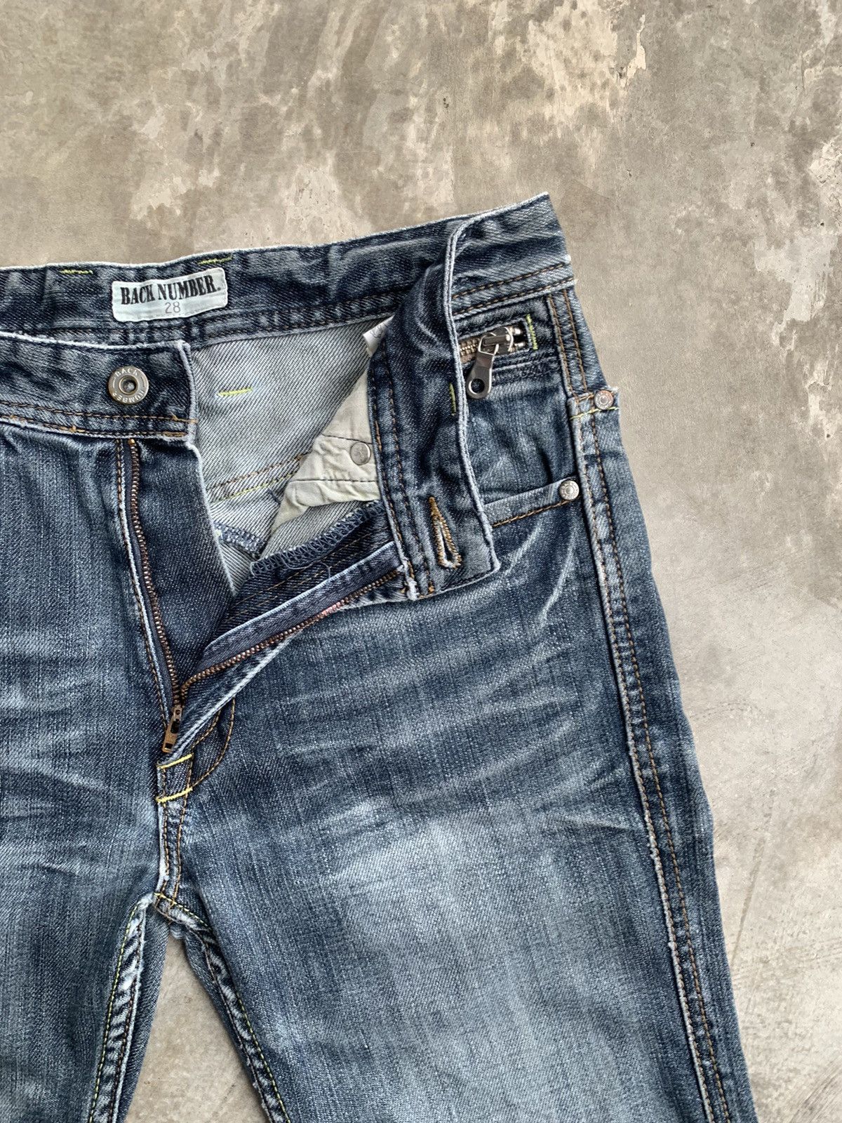 Designer × Japanese Brand Back Number zipper Side Pocket Size US 29 - 4 Thumbnail